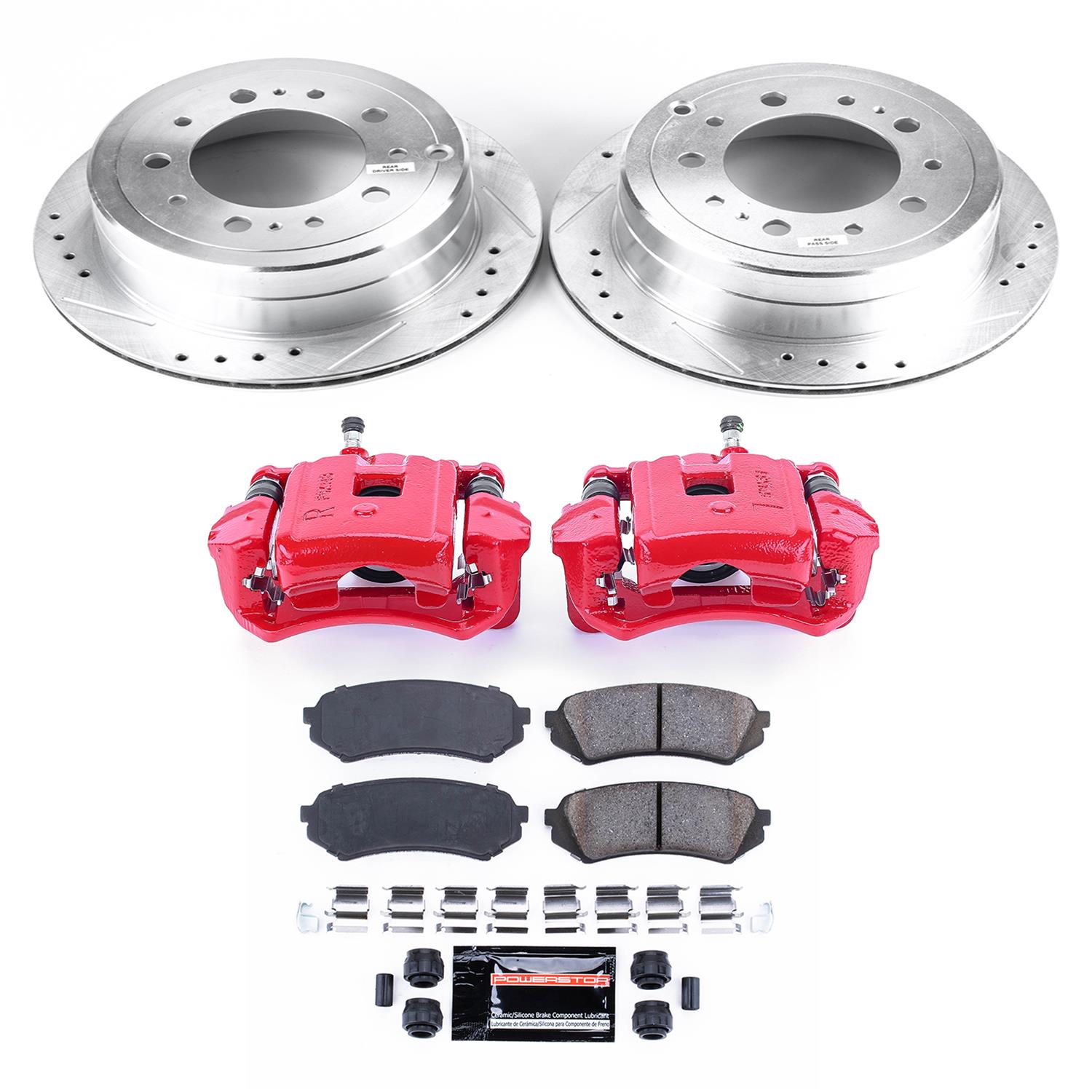 Power Stop 98-07 Lexus LX470 Rear Z23 Evolution Sport Brake Kit w/Calipers (1x psbK1134, 1x psbS2630) thumbnail 7
