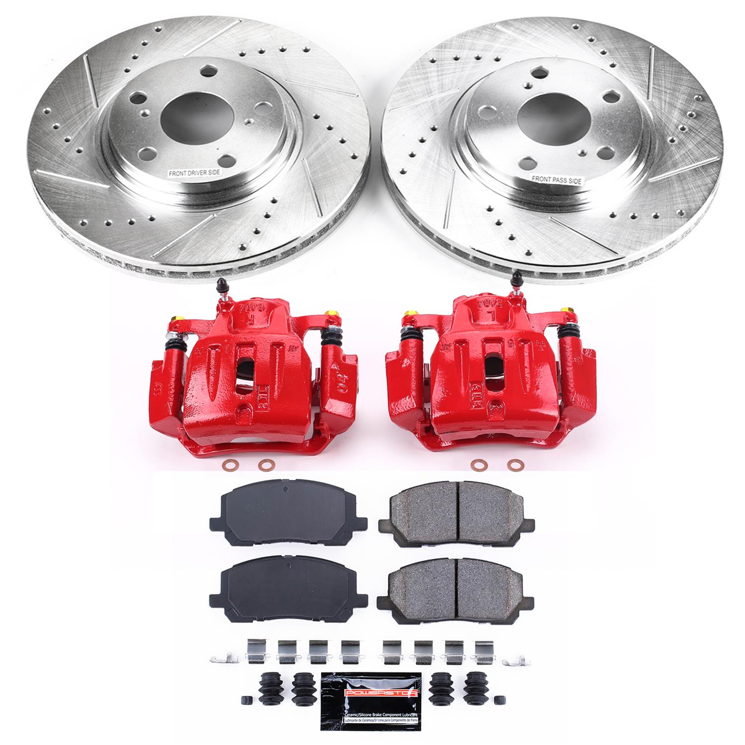 Power Stop 01-07 Toyota Highlander Front Z23 Evolution Sport Brake Kit w/Calipers (1x psbK1137, 1x psbS2664) thumbnail 5