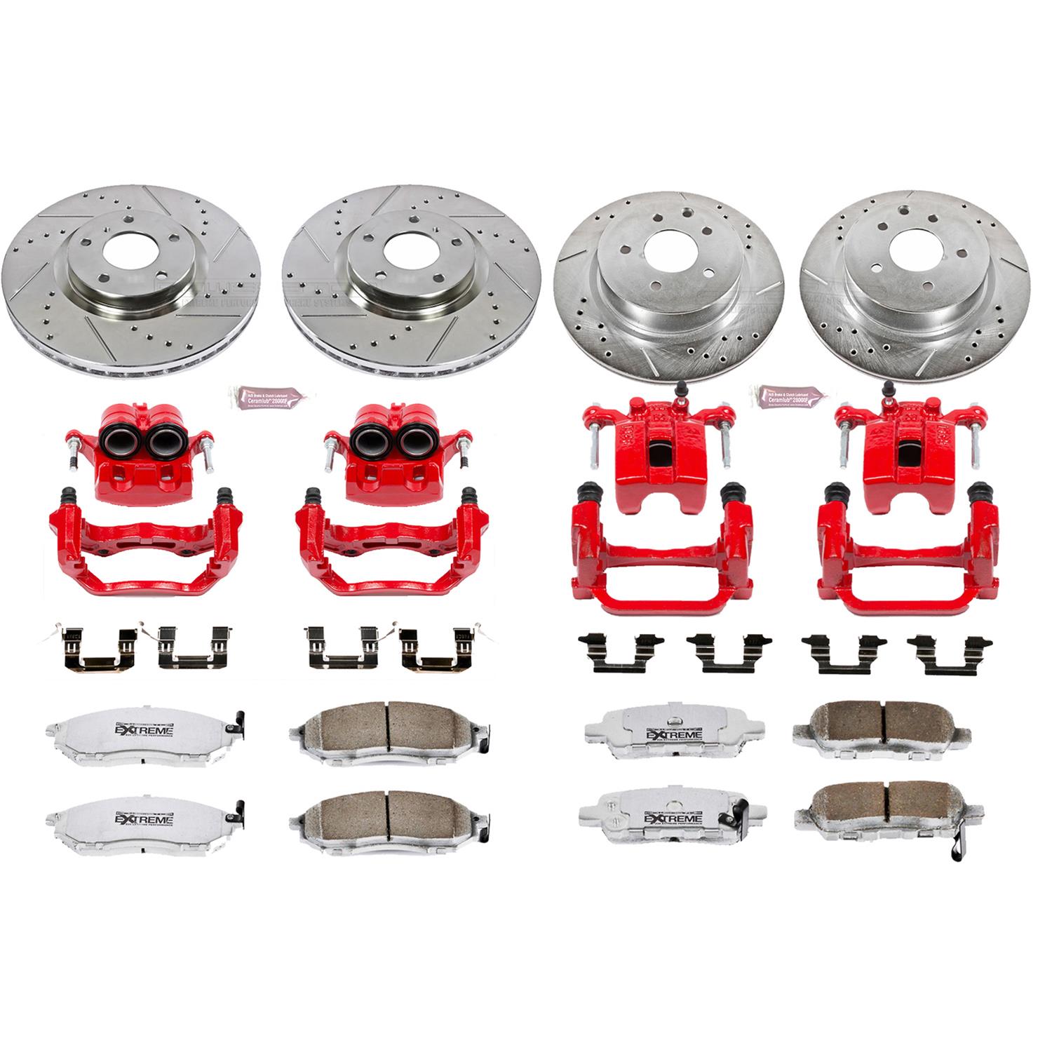 Power Stop 05-07 Infiniti G35 Front & Rear Z26 Street Kit w/Calipers (1x psbS2792A, 1x psbK179-26, 1x psbS2870A, 1x psbK112-26) thumbnail 9