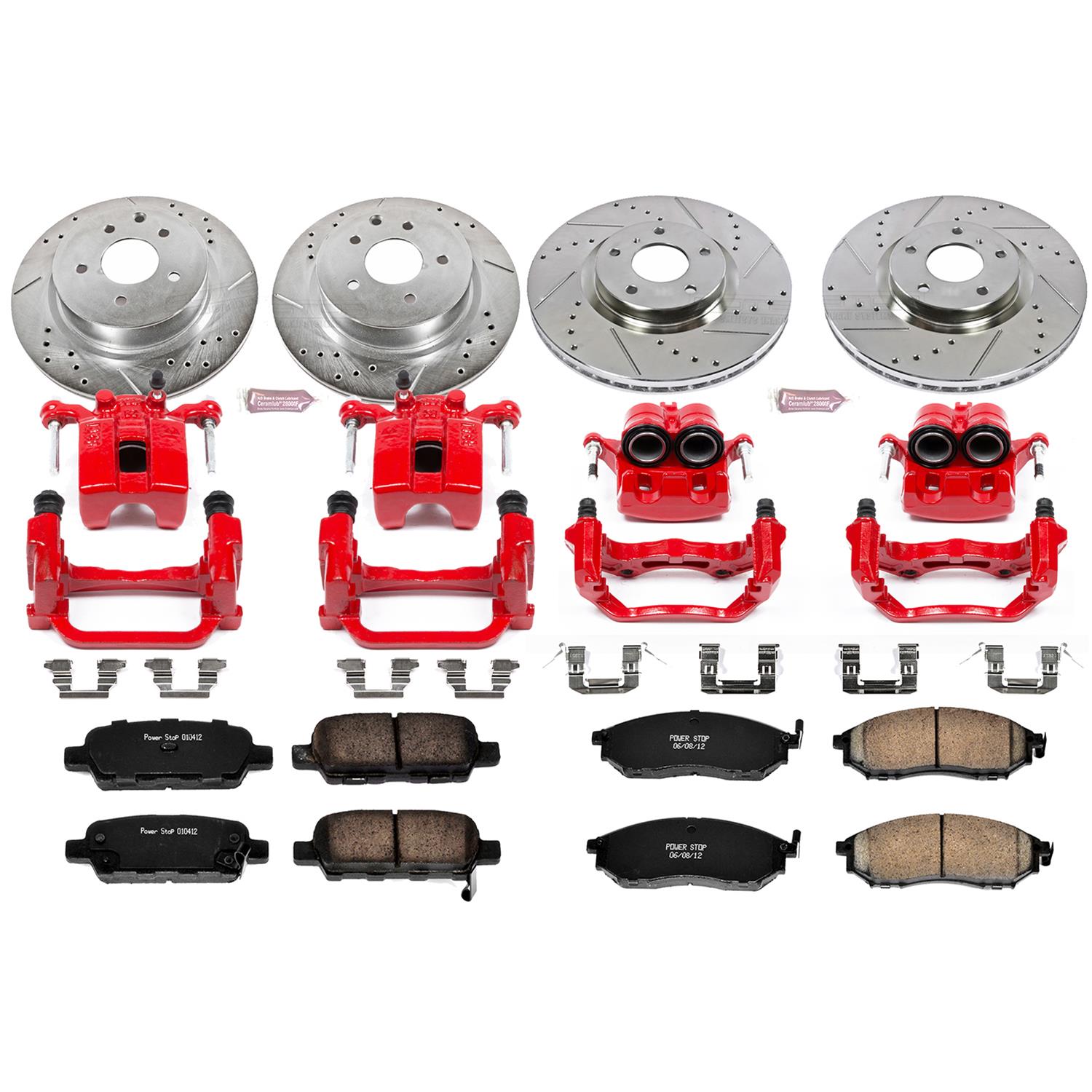 Power Stop 05-07 Infiniti G35 Front & Rear Z23 Evolution Sport Brake Kit w/Calipers (1x psbS2792A, 1x psbS2870A, 1x psbK179, 1x psbK112) thumbnail 7