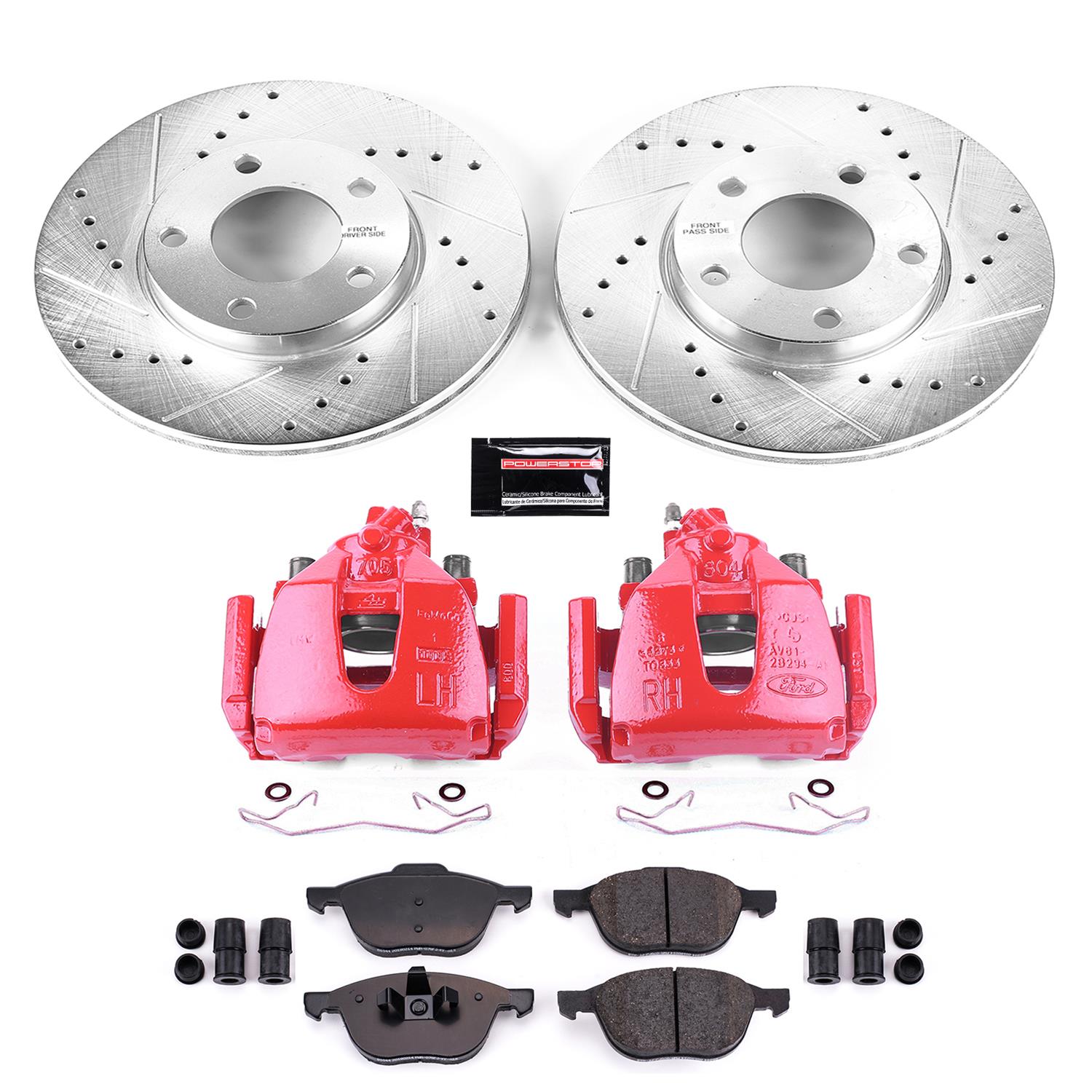Power Stop 08-13 Mazda 3 Front Z23 Evolution Sport Brake Kit w/Calipers (1x psbK120, 1x psbS2942B) thumbnail 5