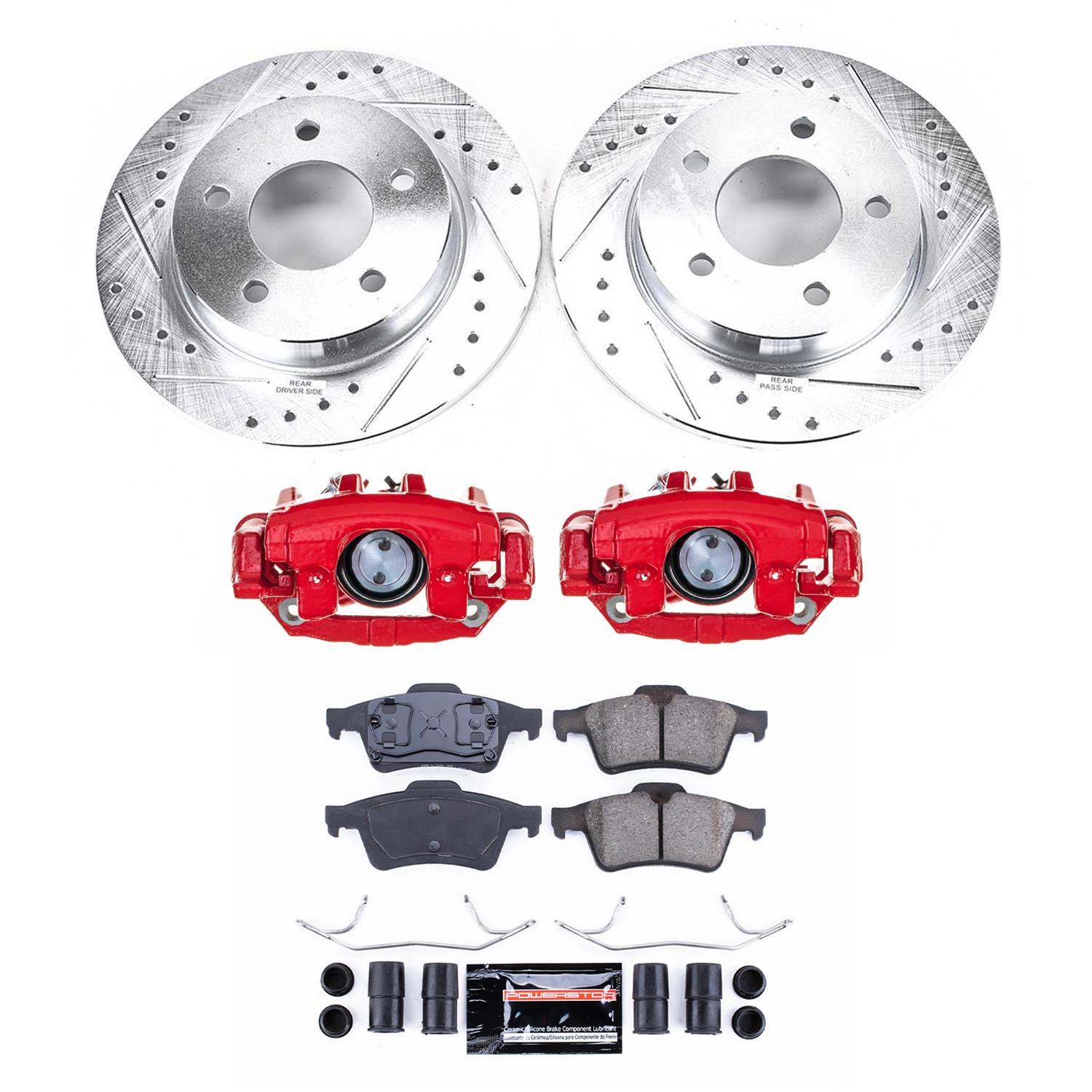 Power Stop 04-05 Mazda 3 Rear Z23 Evolution Kit W/Cals (1x psbK124, 1x psbS2954) thumbnail 8