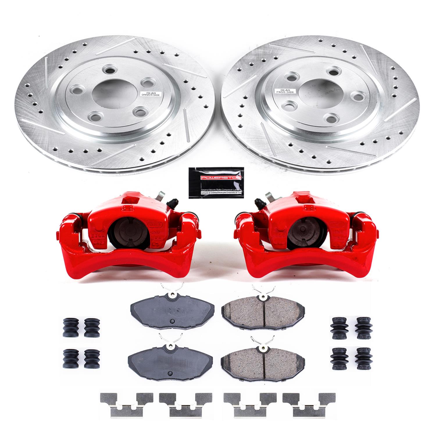 Power Stop 00-02 Lincoln LS Rear Z23 Evolution Sport Brake Kit w/Calipers (1x psbK1361, 1x psbS4812) thumbnail 7