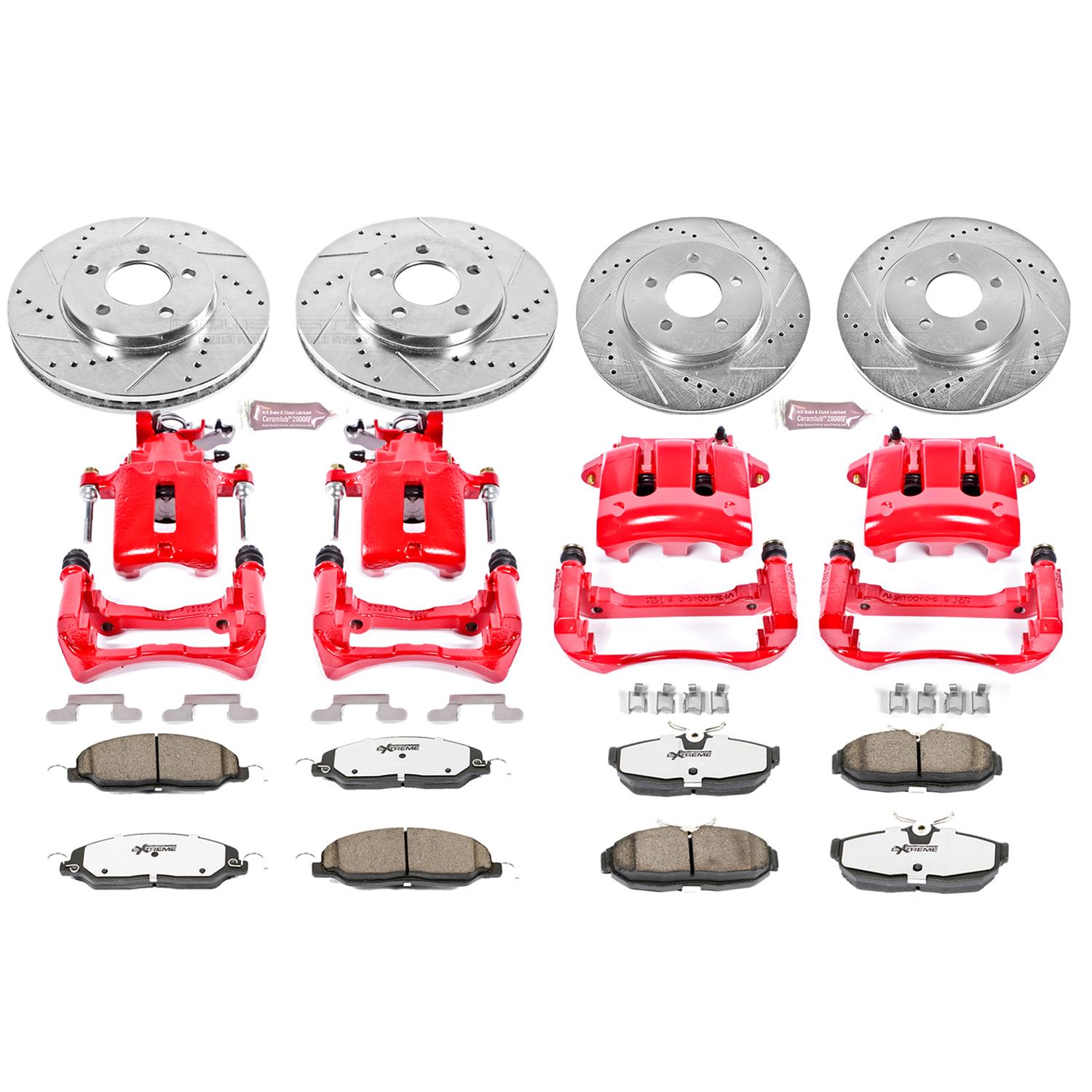パーツ 136 PowerStop KC1383-26 PowerStop Z26 Street Warrior Brake