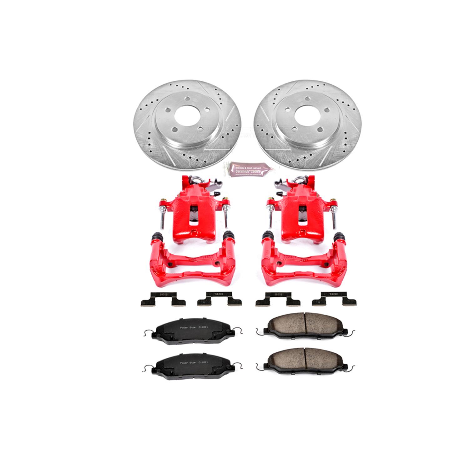 Power Stop KC1384 Power Stop Z23 Evolution Sport Brake Upgrade Kits