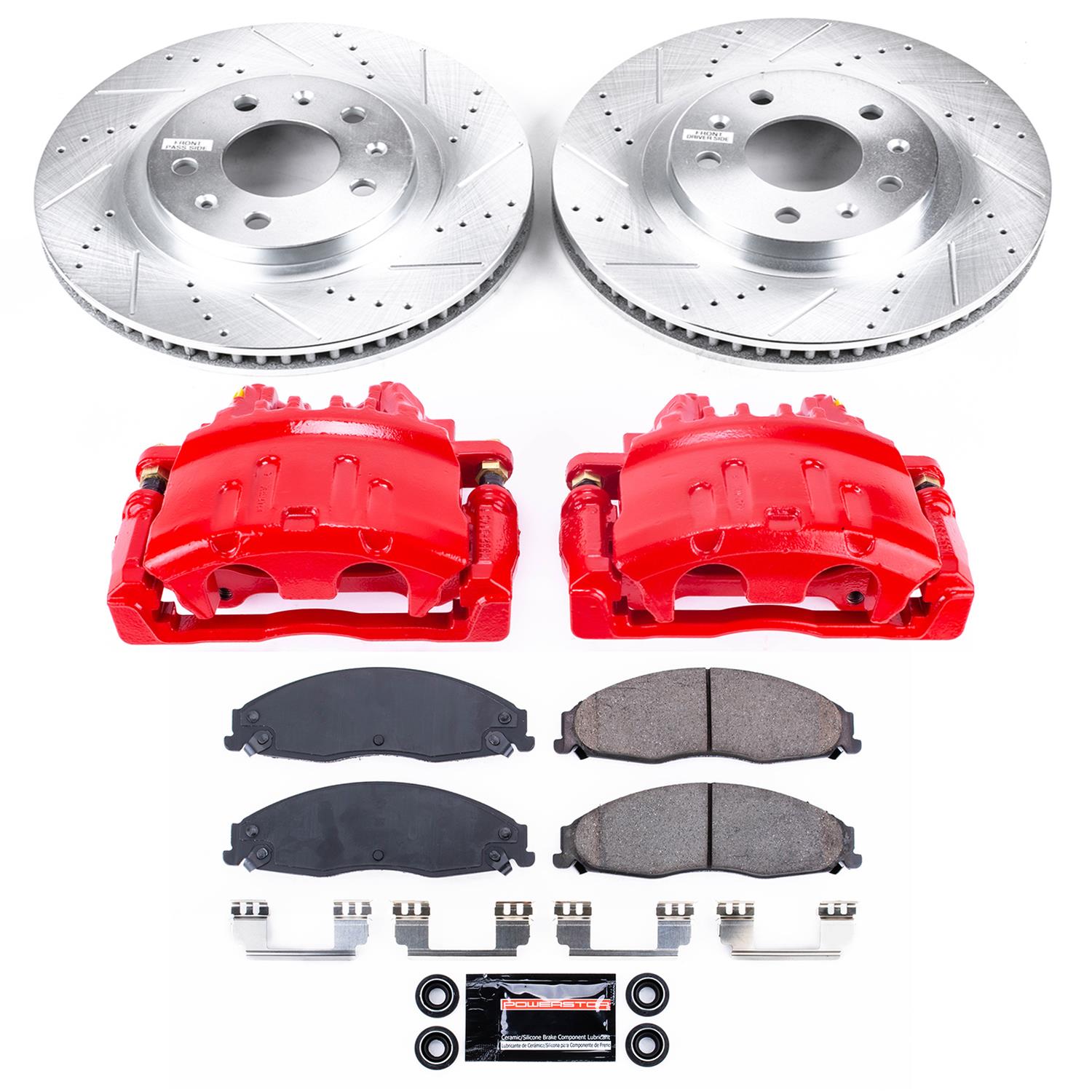 Power Stop 03-07 Cadillac CTS Front Z23 Evolution Sport Brake Kit w/Calipers (1x psbS4878, 1x psbK1419) thumbnail 2
