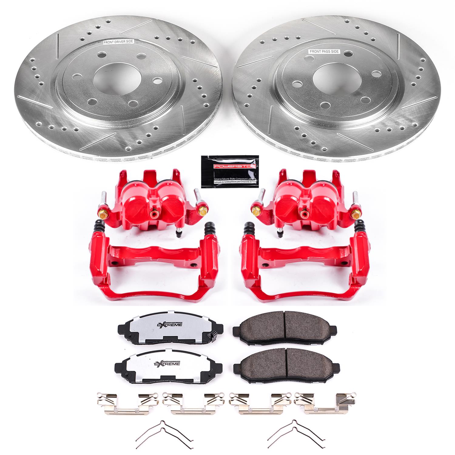 Power Stop 09-12 Suzuki Equator Front Z36 Truck & Tow Kit w/Cals (1x psbS3122A, 1x psbK142-36) thumbnail 9