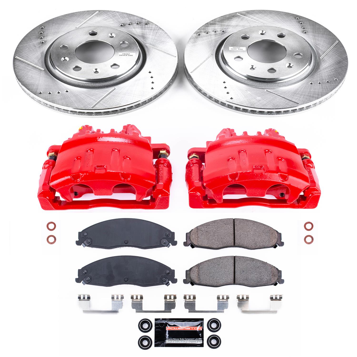 Power Stop 03-05 Cadillac CTS Front Z23 Evolution Sport Brake Kit w/Calipers (1x psbK1423, 1x psbS4878) thumbnail 5