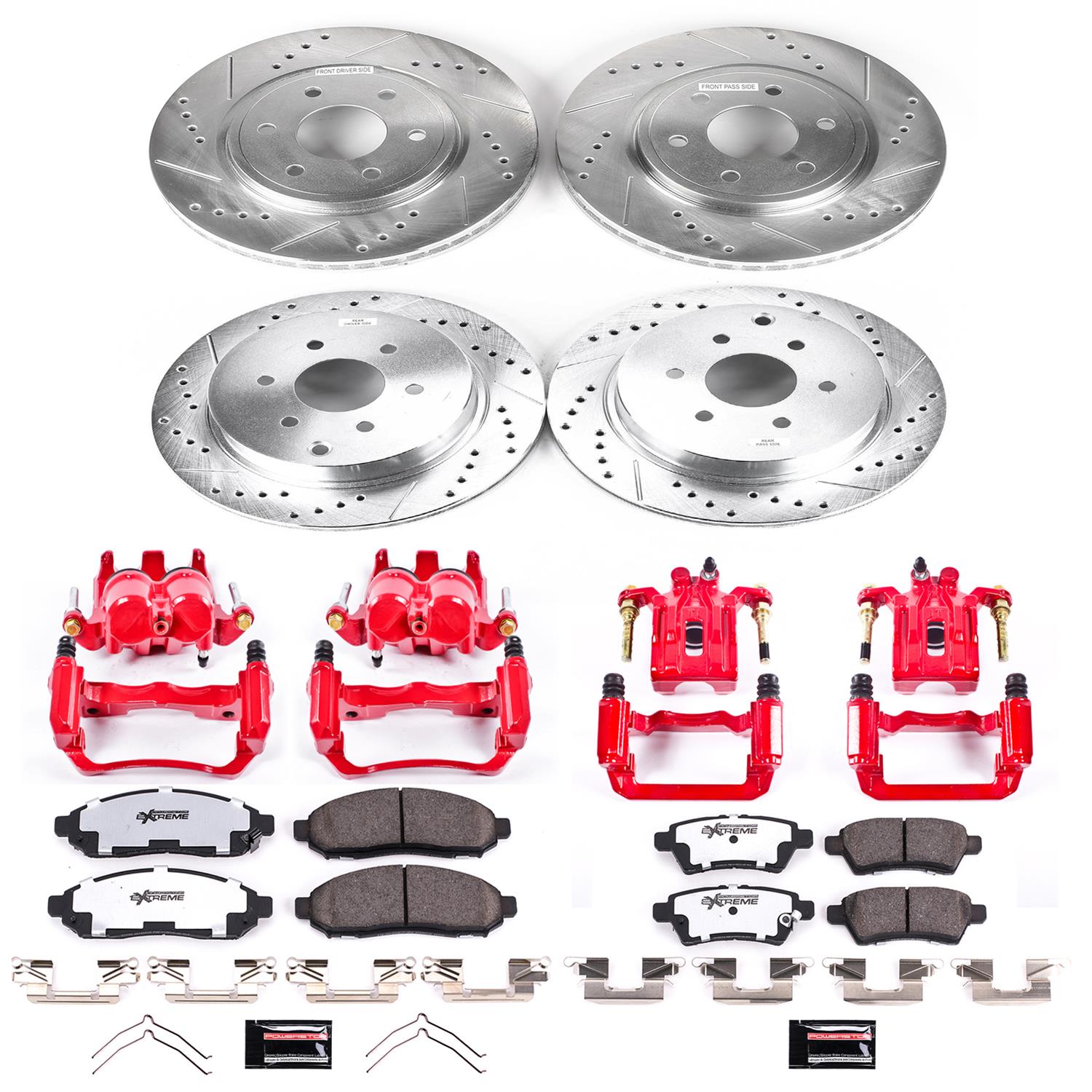 Power Stop 05-12 Nissan Pathfinder Front and Rear Z36 Truck & Tow Kit w/Cals (1x psbS2994A, 1x psbK147-36, 1x psbS3122A, 1x psbK142-36) thumbnail 6