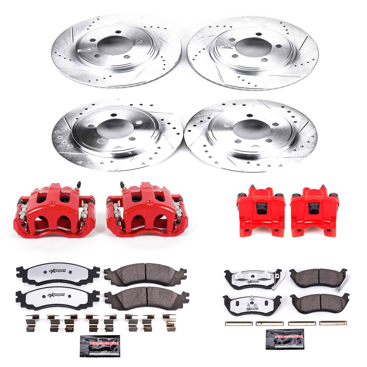 Power Stop 07-10 Mercury Mountaineer Front and Rear Z36 Truck & Tow Kit w/Cals (1x psbK1929-36, 1x psbK1441-36, 1x psbS4994, 1x psbS4754) thumbnail 8