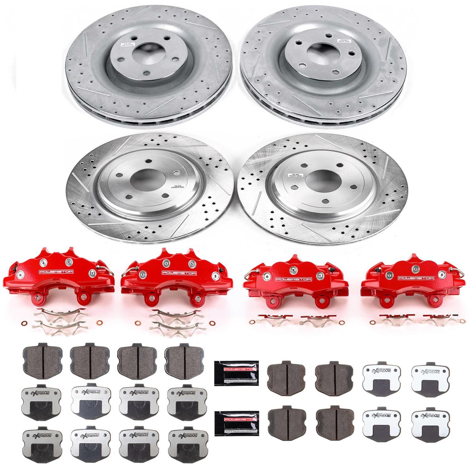 Power Stop 06-13 Chevrolet Corvette Front and Rear Z26 Street Kit w/Cals (1x psbS15042, 1x psbK1446-26, 1x psbK1444-26, 1x psbS15044) thumbnail 5