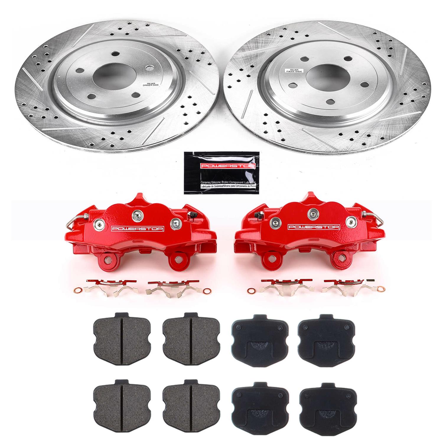 Power Stop 06-13 Chevrolet Corvette Rear Z23 Evolution Sport Brake Kit w/Calipers (1x psbK1446, 1x psbS15044) thumbnail 5
