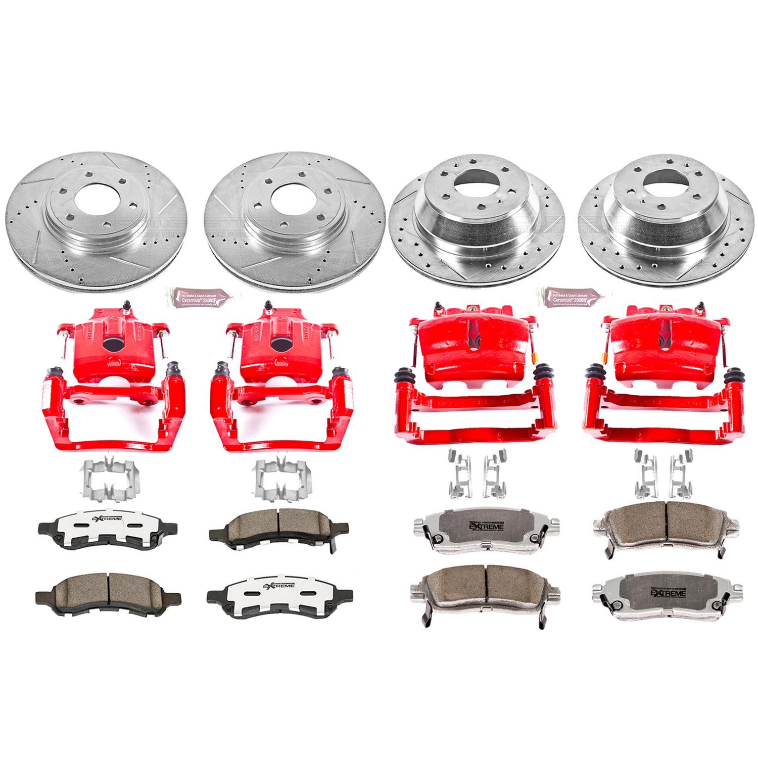 PowerStop Rear Z26 Street Warrior Brake Kit w/ Calipers | Ford Mustang (2011–2014) (KC4749-26) main image 0