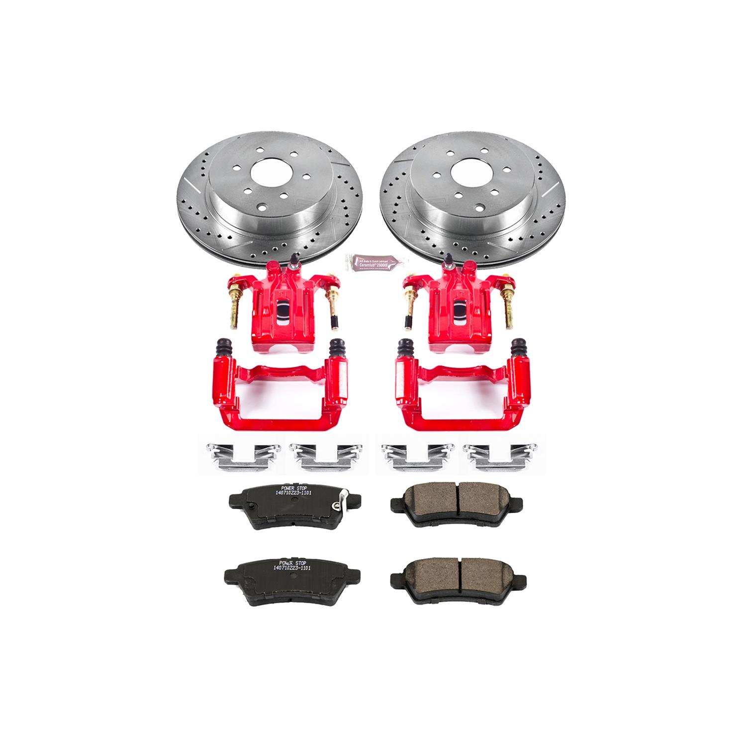 Power Stop 05-12 Nissan Pathfinder Rear Z23 Evolution Sport Brake Kit w/Calipers (1x psbS2994A, 1x psbK147) thumbnail 3