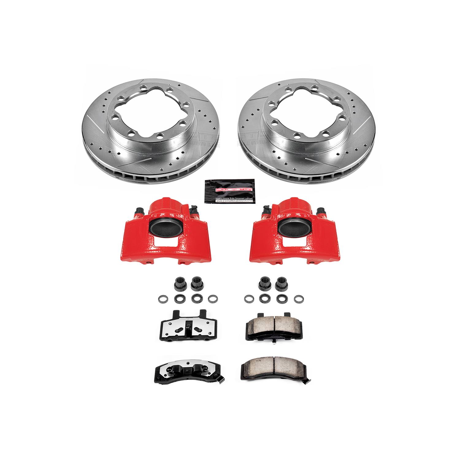 Power Stop KC1992-36 Z36 Extreme Performance Truck /& Tow 1-Click Brake Kit with Calipers