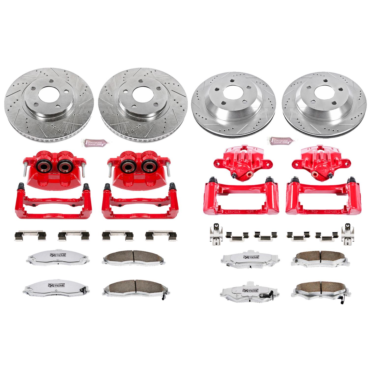 Z26-1549 Powerstop 2-Wheel Set Brake Pad Sets Front New for Audi A6 Quattro A8