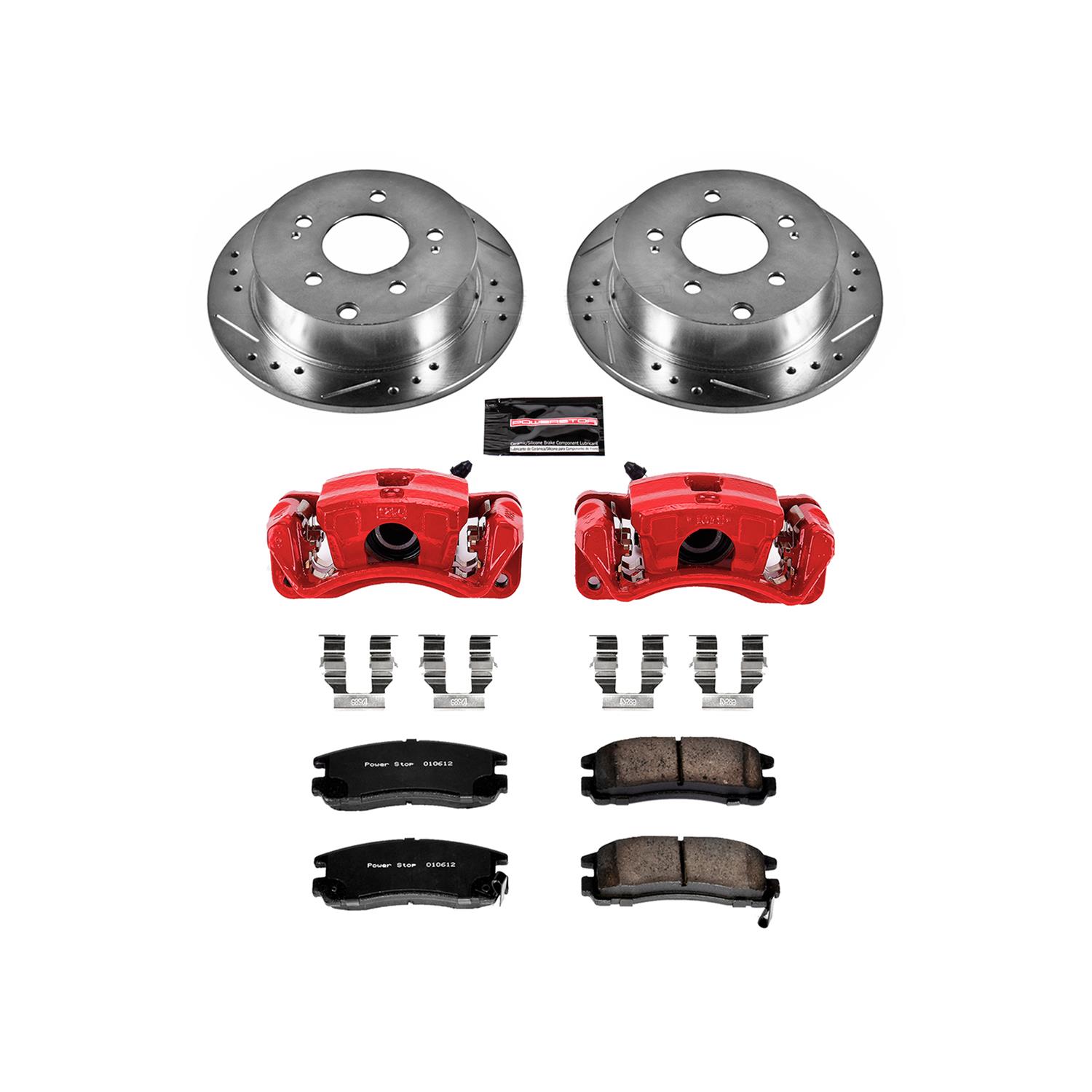PowerStop Rear Z23 Evolution Sport Brake Kit w/ Calipers | Oldsmobile Aurora (2001–2003) (KC1526F)