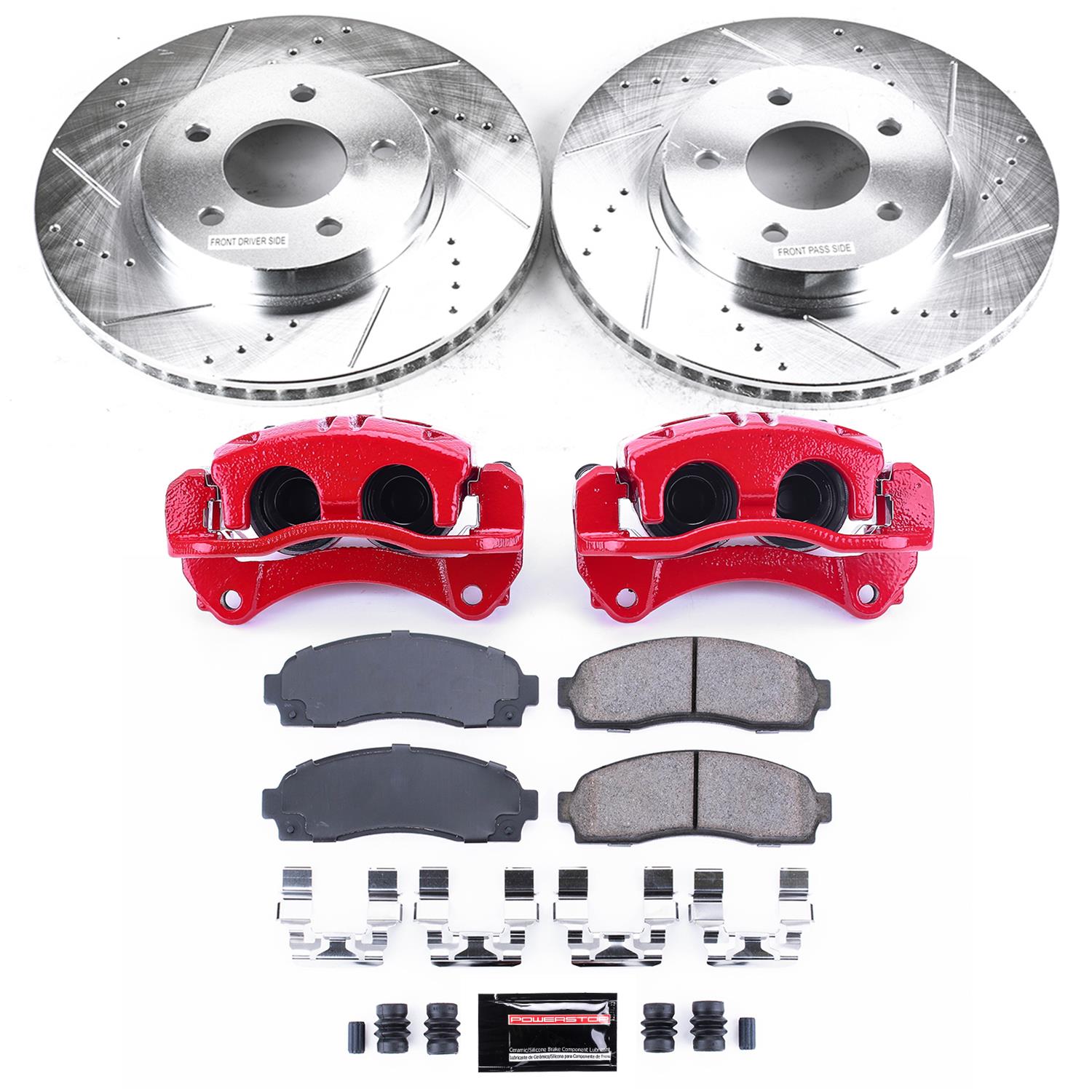 Power Stop 05-06 Chevrolet Equinox Front Z23 Evolution Sport Brake Kit w/Calipers (1x psbK1576, 1x psbS4950) thumbnail 2