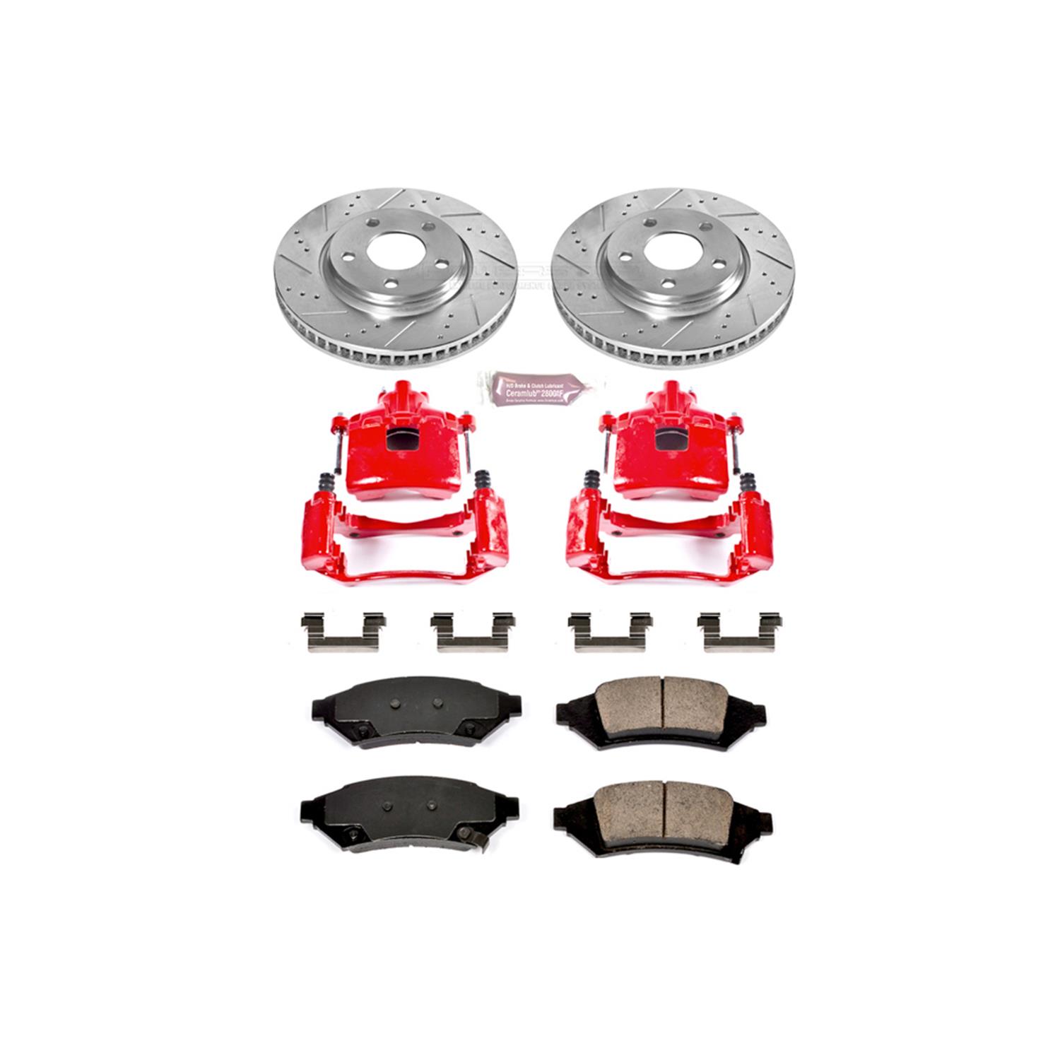 Power Stop 2004 Pontiac Grand Prix Front Z23 Evolution Sport Brake Kit w/Calipers (1x psbK1586, 1x psbS5034) thumbnail 5