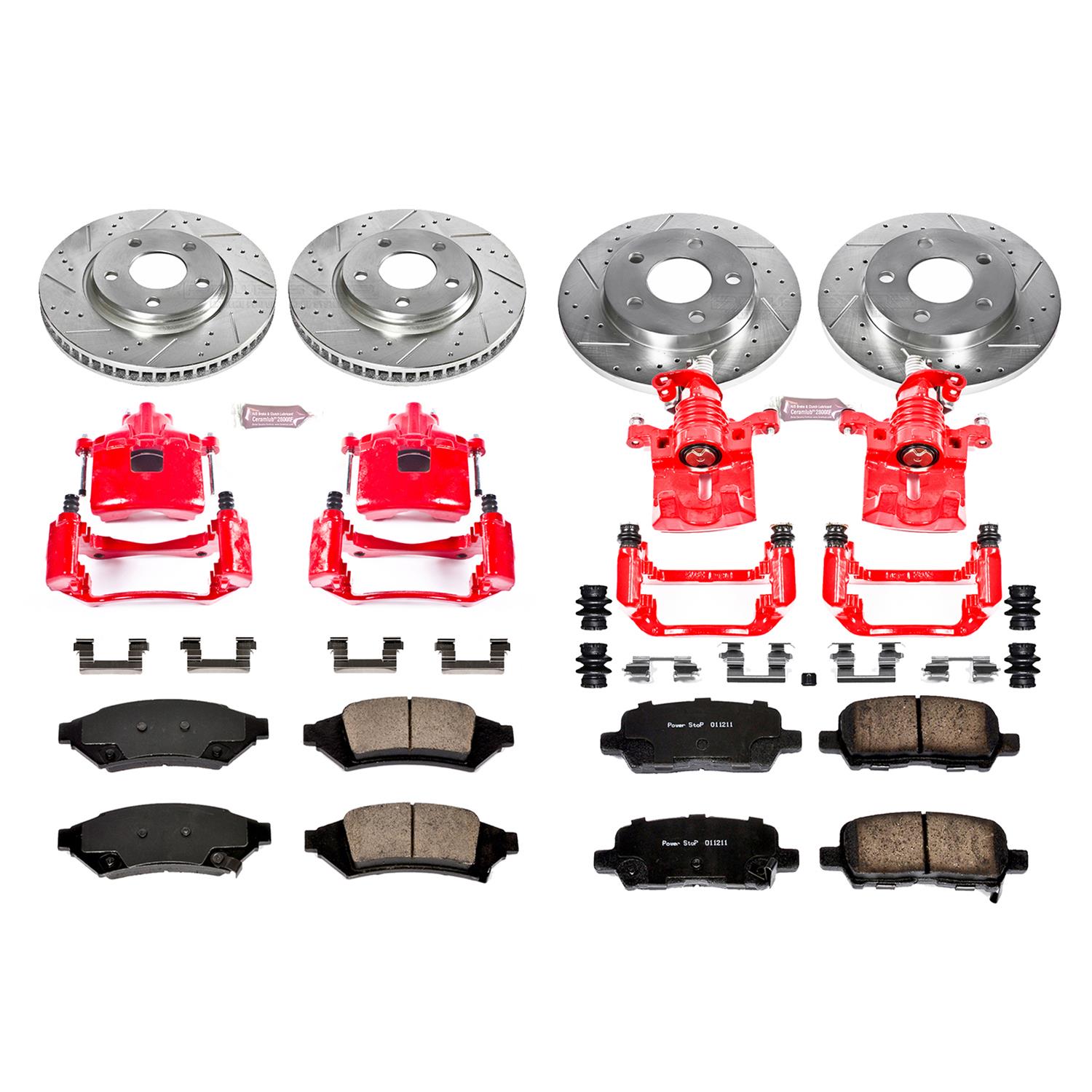 Power Stop 05-09 Buick Allure Front & Rear Z23 Evolution Sport Brake Kit w/Calipers (1x psbK1588, 1x psbS5034, 1x psbS5010, 1x psbK1602) thumbnail 7