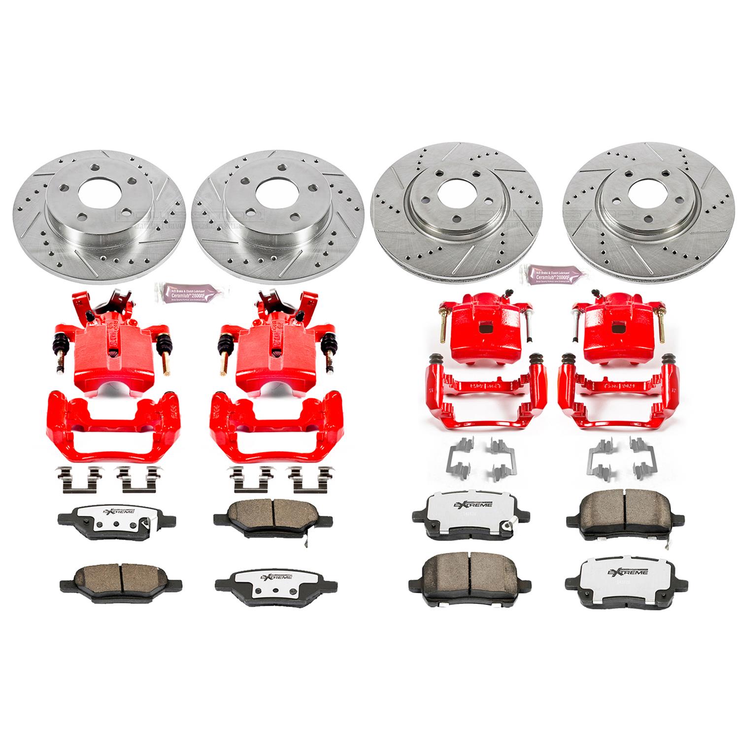 Power Stop 05-06 Chevrolet Cobalt Front & Rear Z26 Street Warrior Brake Kit w/Calipers (1x psbKC1610-26, 1x psbKC1616-26) thumbnail 8