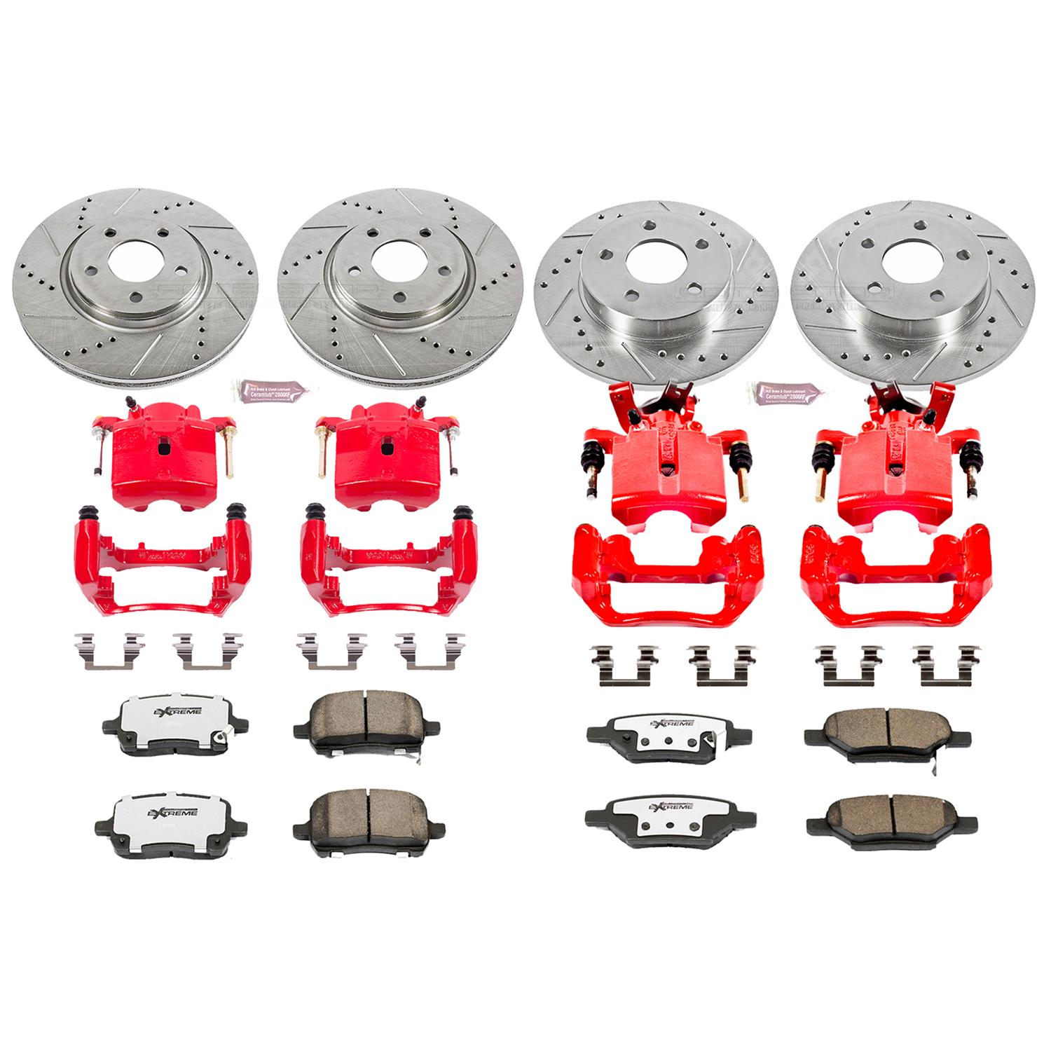 PowerStop Front & Rear Z26 Street Warrior Brake Kit | Audi A6 Quattro (12-16) (K6130-26)
