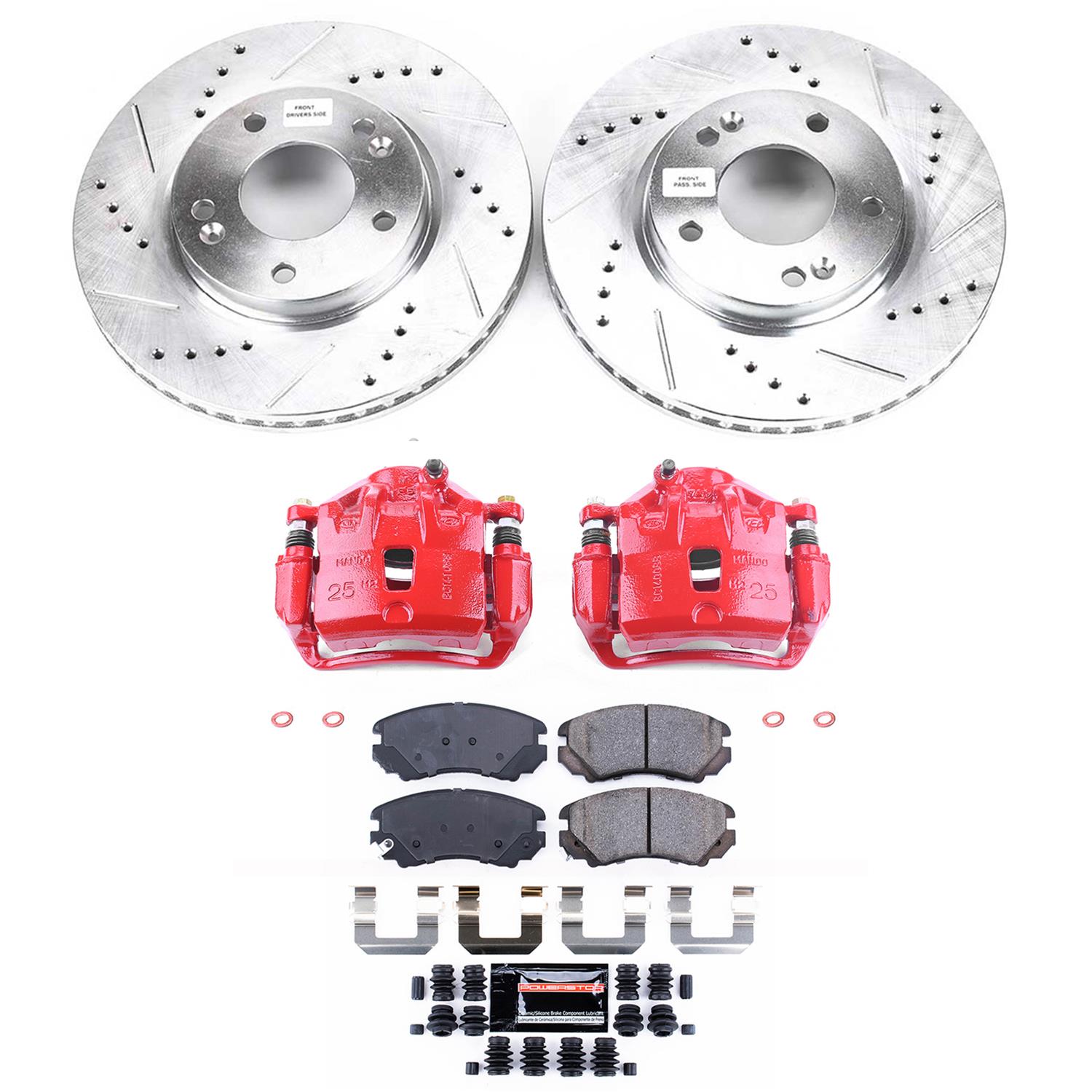 Power Stop 06-10 Hyundai Sonata Front Z23 Evolution Sport Brake Kit w/Calipers (1x psbS2998, 1x psbK165) thumbnail 7