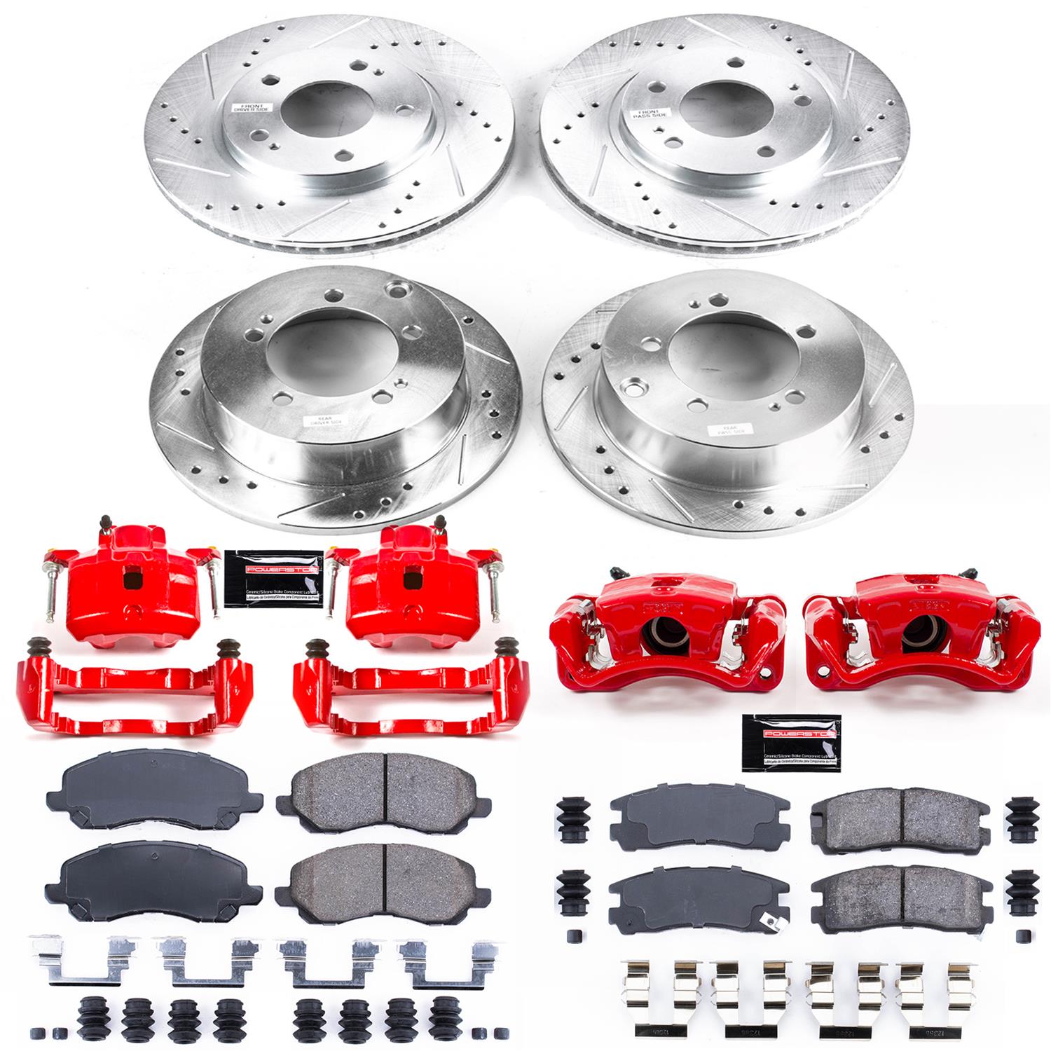 Power Stop 01-02 Chrysler Sebring Front & Rear Z23 Evolution Sport Brake Kit w/Calipers (1x psbK1678, 1x psbS2614, 1x psbK1203, 1x psbS1692) thumbnail 4