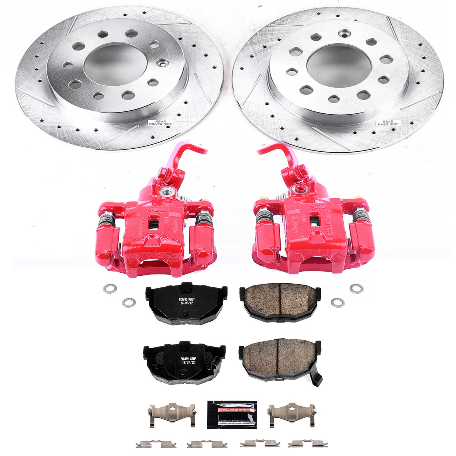 Power Stop 04-08 Hyundai Tiburon Rear Z23 Evolution Sport Brake Kit w/Calipers (1x psbS3302, 1x psbK170) thumbnail 6