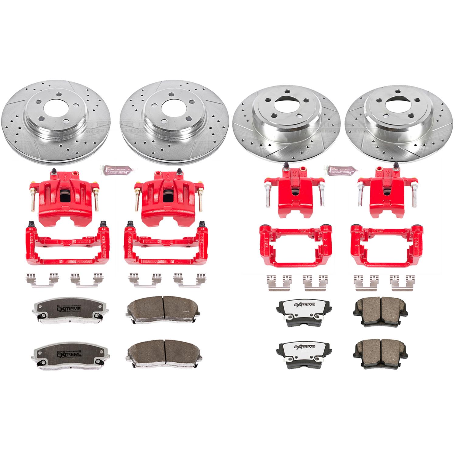Power Stop K1714-26 1-Click Street Warrior Z26 Brake Kit