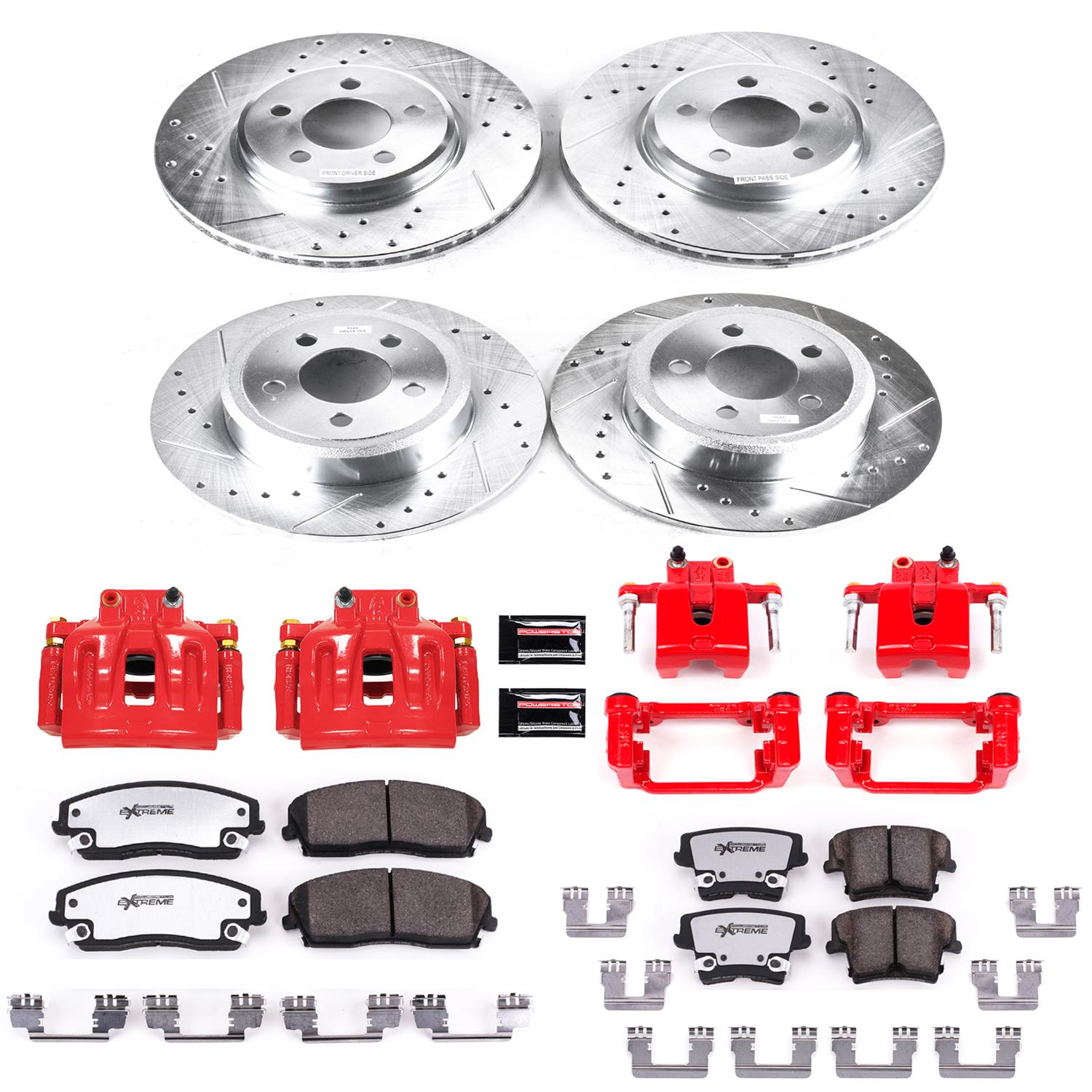 Power Stop 12-19 Chrysler 300 Front & Rear Z26 Street Warrior Brake Kit w/Calipers (1x psbKC1714A-26, 1x psbKC1719-26) thumbnail 6
