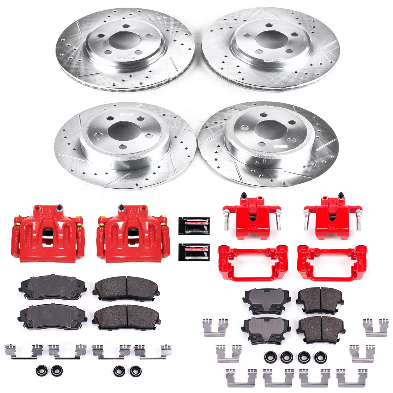 Power Stop 12-19 Chrysler 300 Front & Rear Z23 Evolution Sport Brake Kit w/Calipers (1x psbS4968A, 1x psbK1719, 1x psbK1714, 1x psbS4970) thumbnail 5