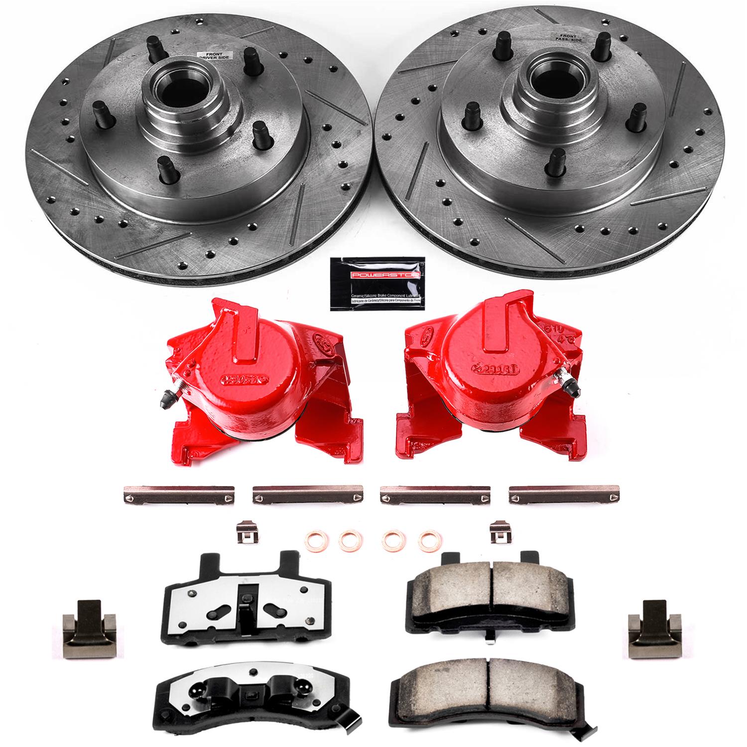 Power Stop 87-93 Ford F-150 Front Z36 Truck & Tow Kit w/Cals (1x psbK1766-36, 1x psbS4255) thumbnail 6