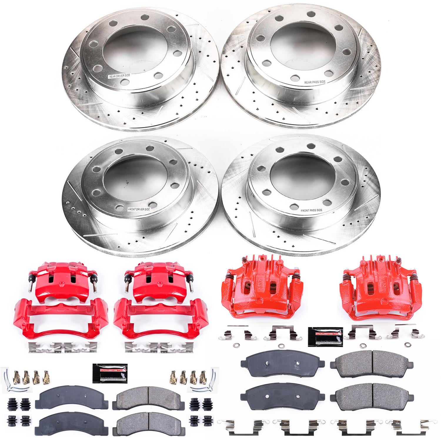 Power Stop 00-05 Ford Excursion Front & Rear Z23 Evolution Sport Brake Kit w/Calipers (1x psbS4752, 1x psbK1890, 1x psbK1905, 1x psbS4790) thumbnail 4