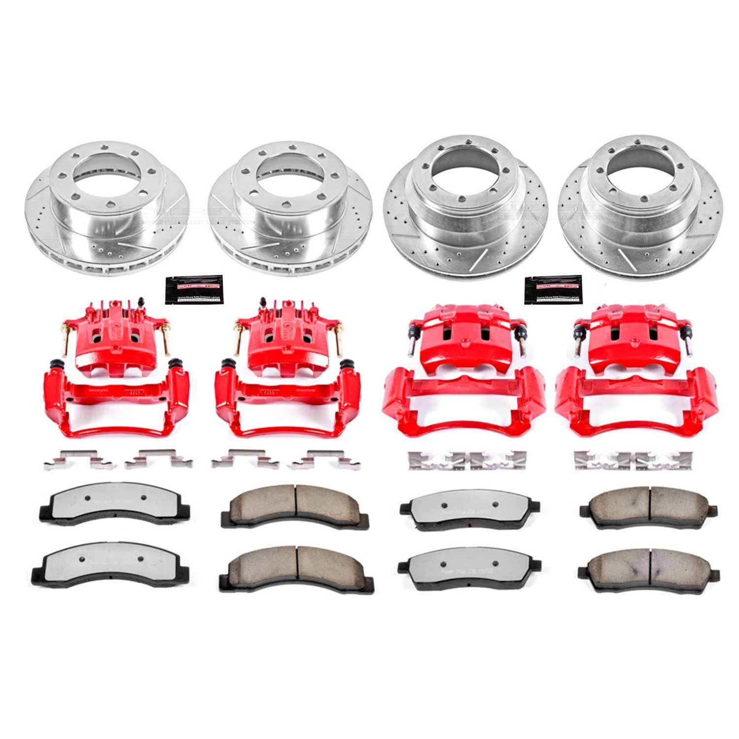Power Stop 00-04 Ford F-350 Super Duty Front and Rear Z36 Truck & Tow Kit w/Cals (1x psbK1889-36, 1x psbK1905-36, 1x psbS4752, 1x psbS4790) thumbnail 6