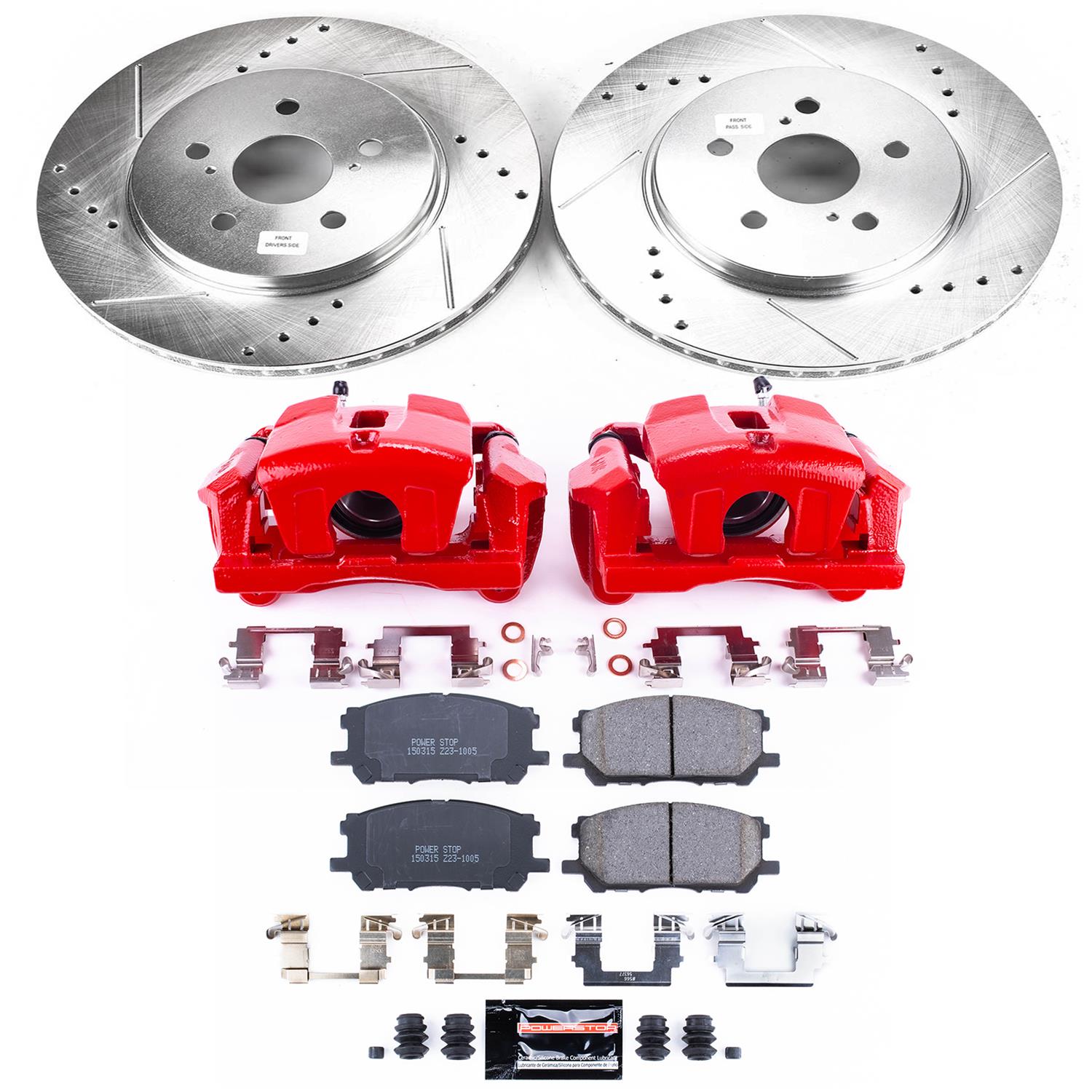 Power Stop 04-06 Lexus RX330 Front Z23 Evolution Sport Brake Kit w/Calipers (1x psbK196, 1x psbS2874) thumbnail 5