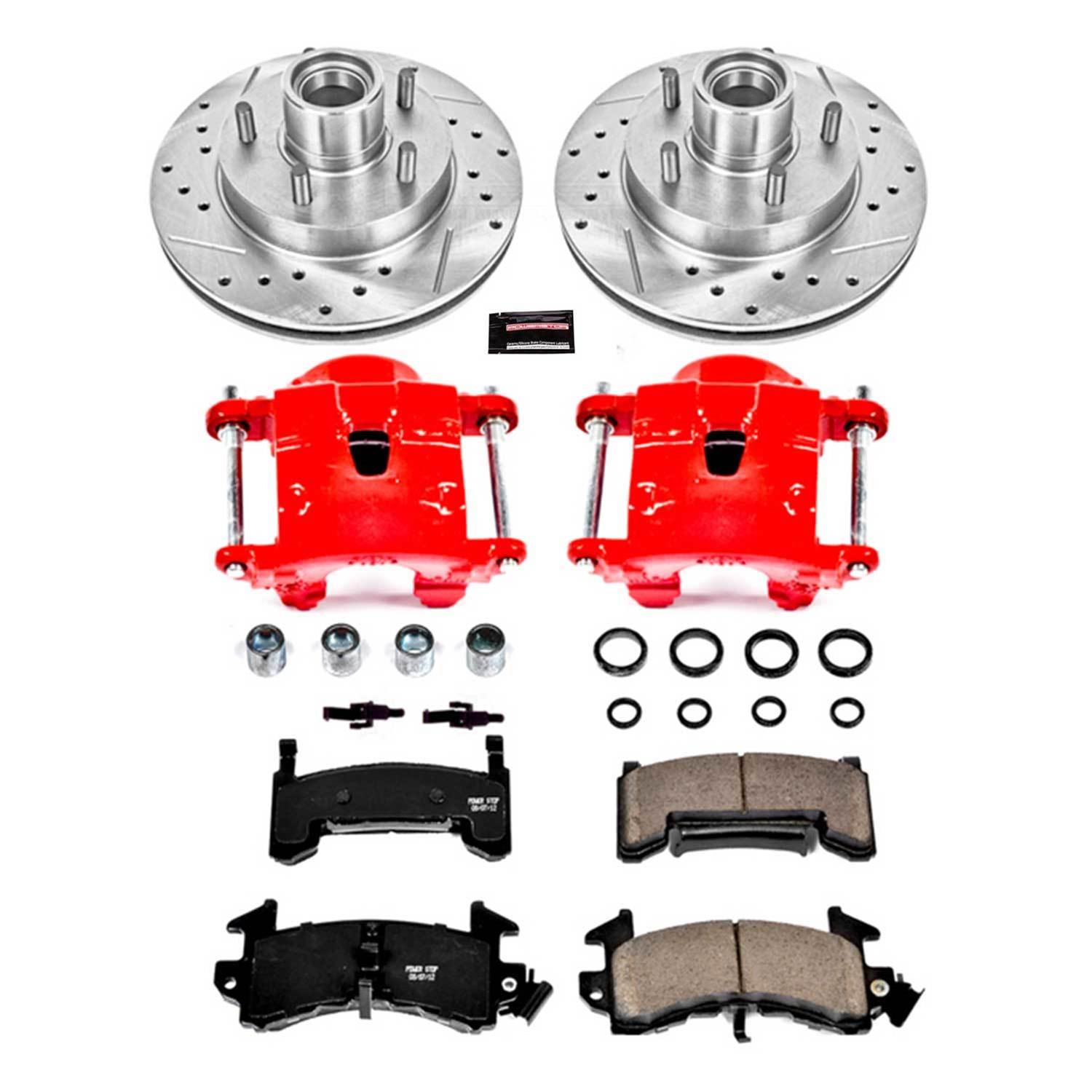 PowerStop Front Z23 Evolution Kit w/ Calipers | Nissan Frontier (1999–2002) (KC2278A) main image 1