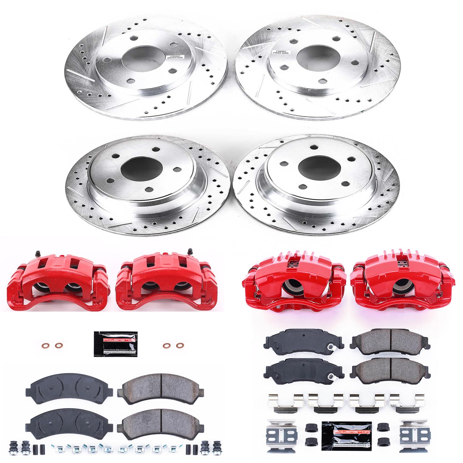 Power Stop 97-05 Chevrolet Blazer Front & Rear Z23 Evolution Sport Brake Kit w/Calipers (1x psbK2004, 1x psbS4694, 1x psbK2003, 1x psbS4712) thumbnail 5