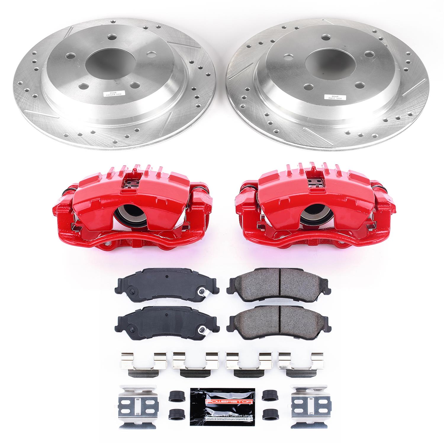 Power Stop 98-05 Chevrolet Blazer Rear Z23 Evolution Sport Brake Kit w/Calipers (1x psbK2008, 1x psbS4712) thumbnail 7