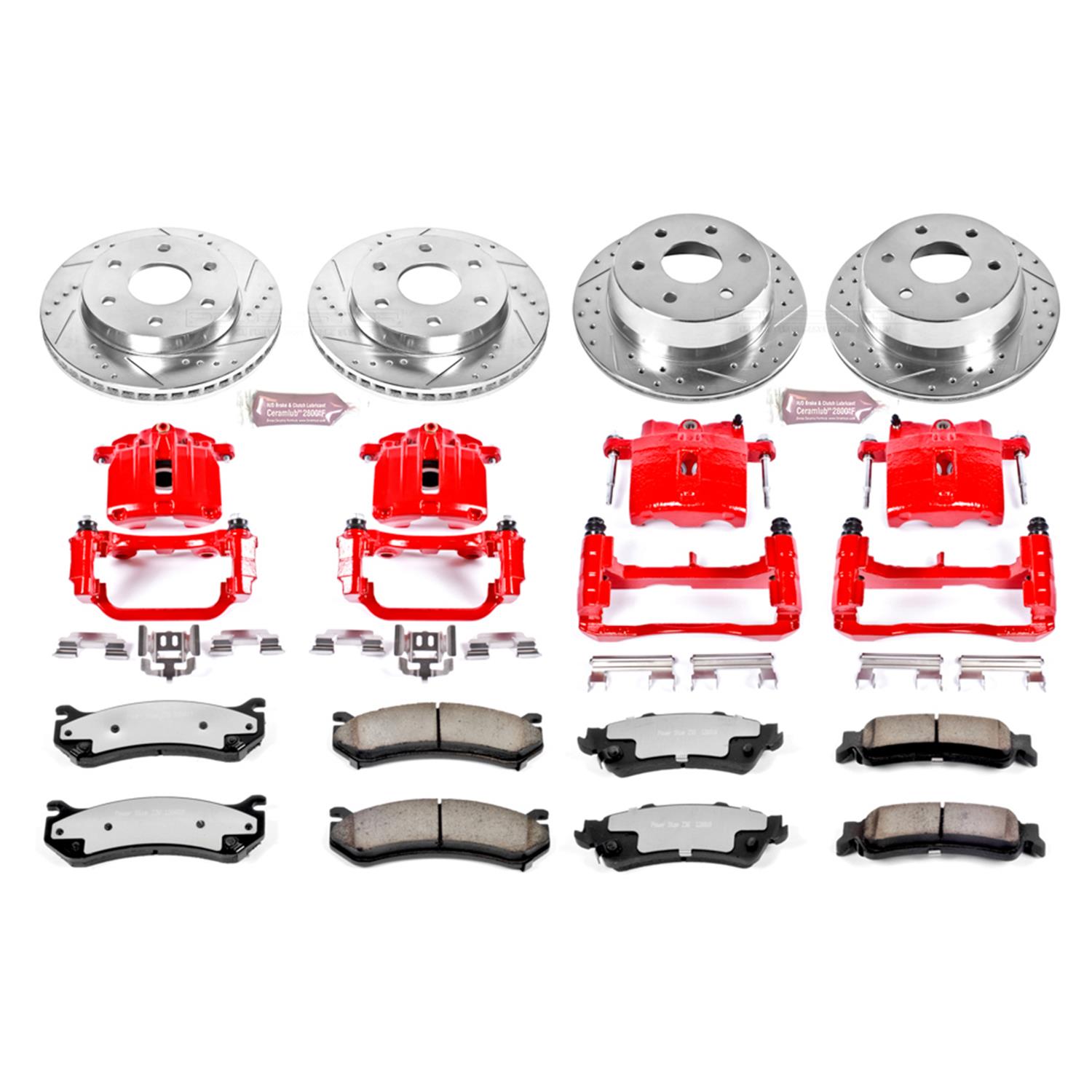 Power Stop KC2041-36 Rear Z36 Truck and Tow Brake Kit with Calipers