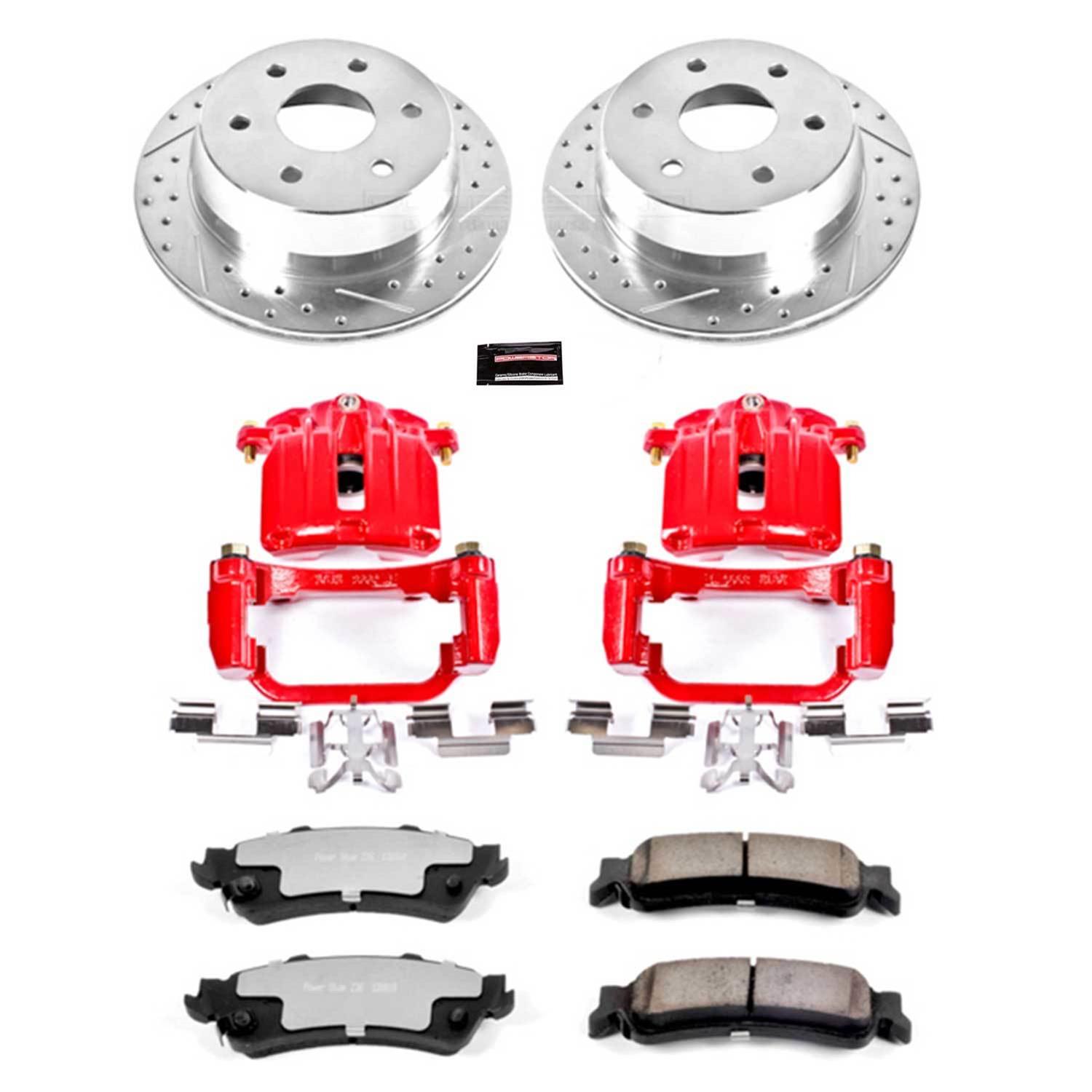 PowerStop Front Z36 Truck & Tow Kit with Calipers | 2015–2018 Jeep Renegade (KC7299-36) main image 1