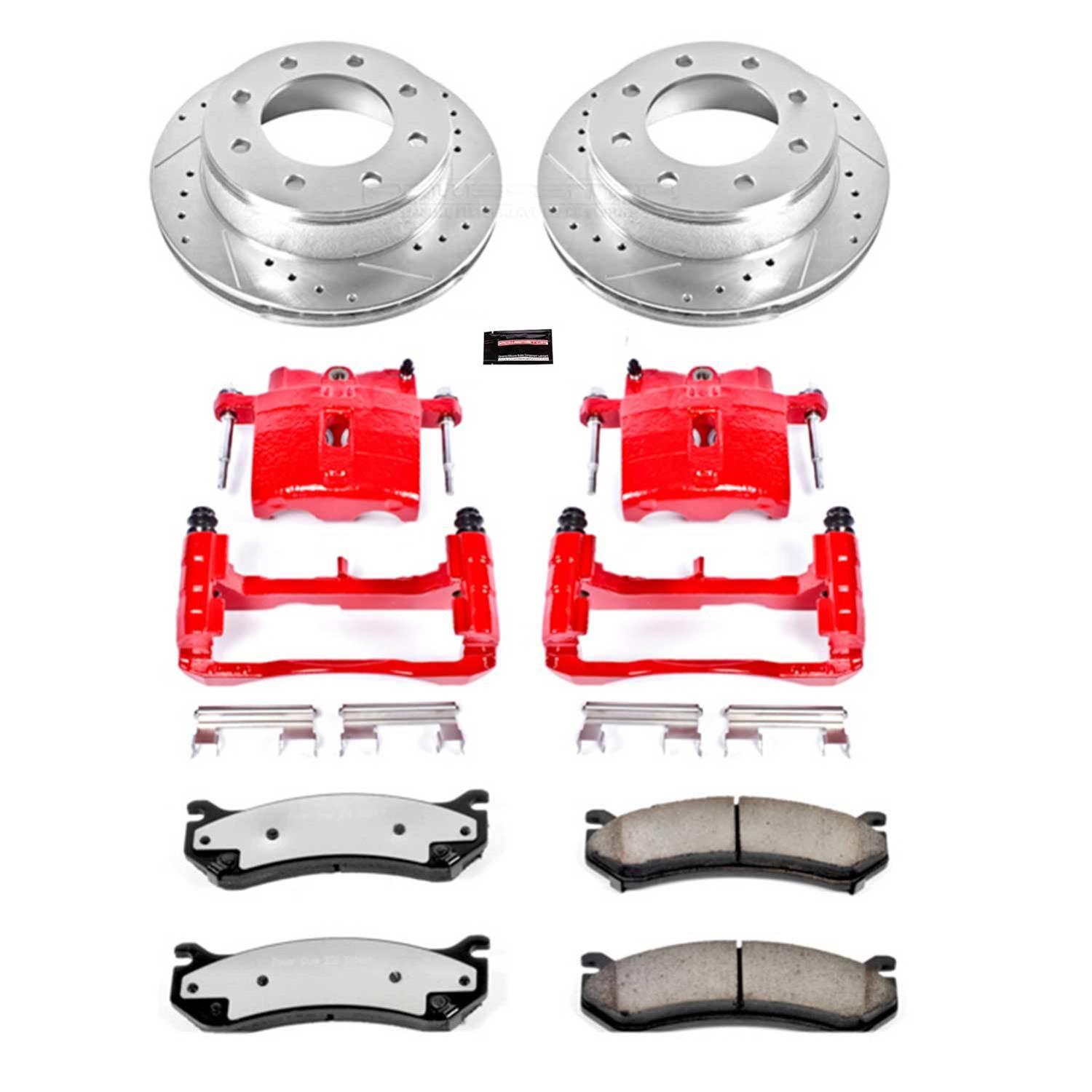 PowerStop Rear Z36 Truck & Tow Brake Kit with Calipers | 2014–2016 Acura MDX (KC6953-36) main image 1