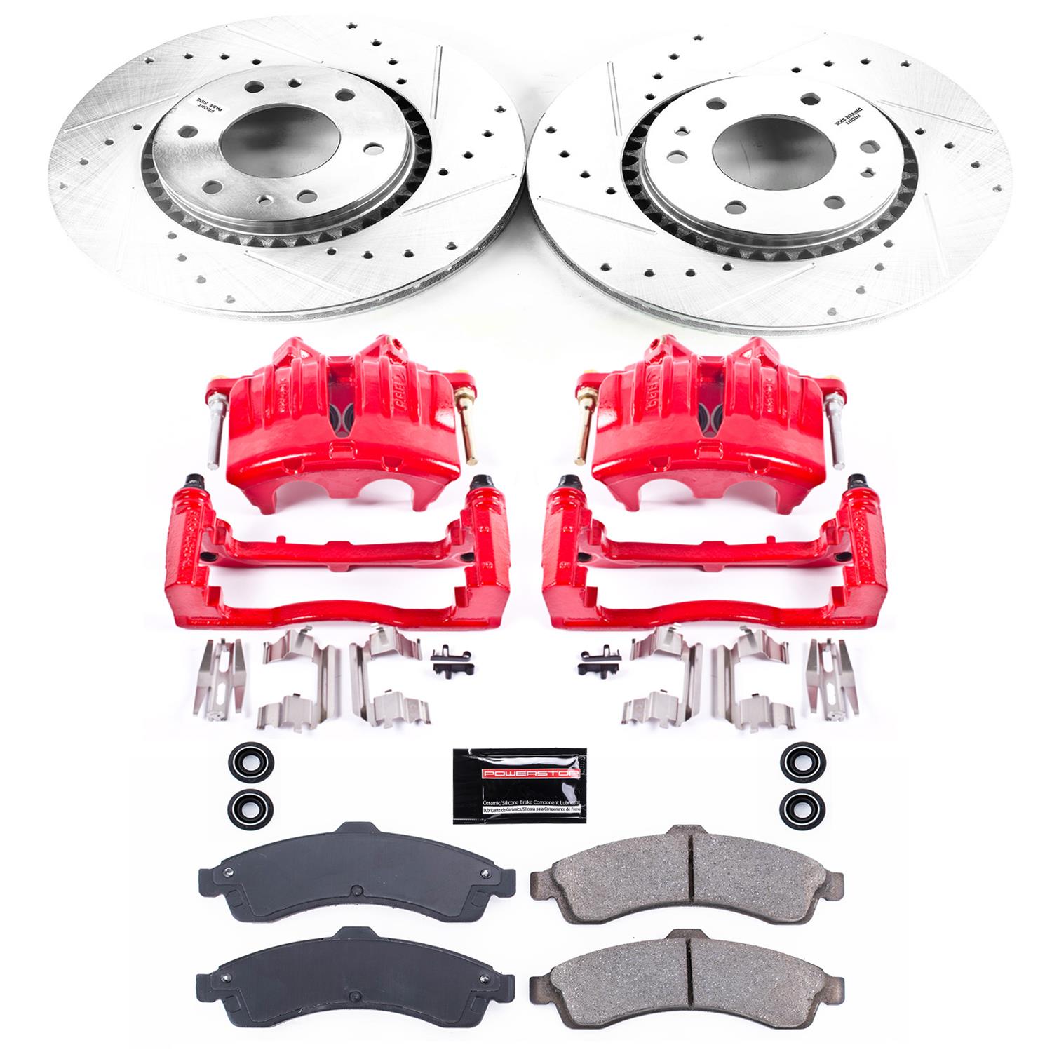 Power Stop 2005 Saab 9-7x Front Z23 Evolution Sport Brake Kit w/Calipers (1x psbK2061, 1x psbS4798A) thumbnail 7