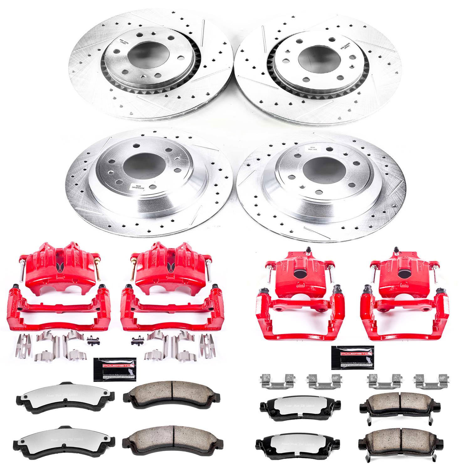 Power Stop 2005 Saab 9-7x Front & Rear Z36 Truck & Tow Brake Kit w/Calipers (1x psbKC2050-36, 1x psbKC2061A-36) thumbnail 7