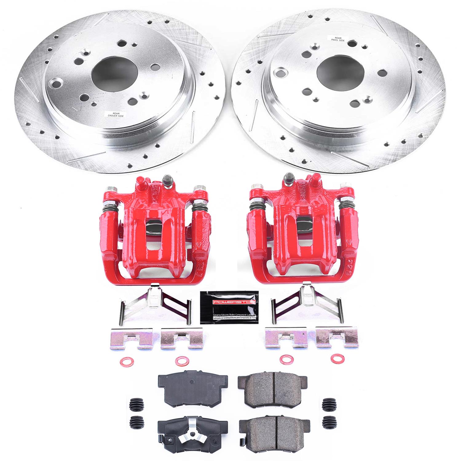 Power Stop 10-18 Acura RDX Rear Z23 Evolution Sport Brake Kit w/Calipers (1x psbS6886, 1x psbK206) thumbnail 7