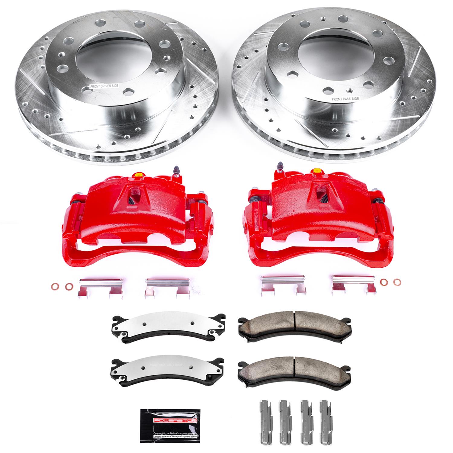 Power Stop 07-10 GMC Sierra 3500 HD Front Z36 Truck & Tow Kit w/Cals (1x psbS4816, 1x psbK2071-36) thumbnail 9