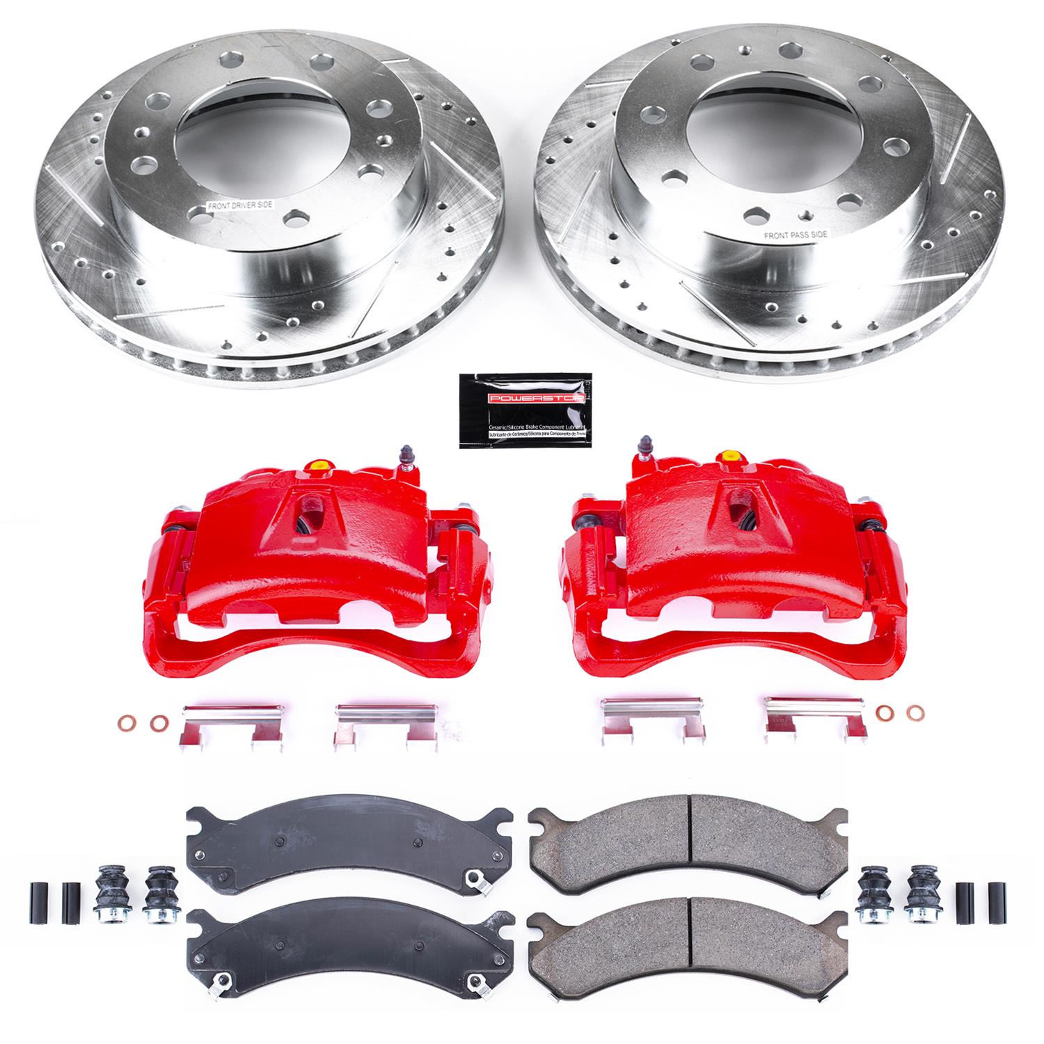 Power Stop 03-19 Chevrolet Express 3500 Front Z23 Evolution Sport Brake Kit w/Calipers (1x psbK2071, 1x psbS4816) thumbnail 5