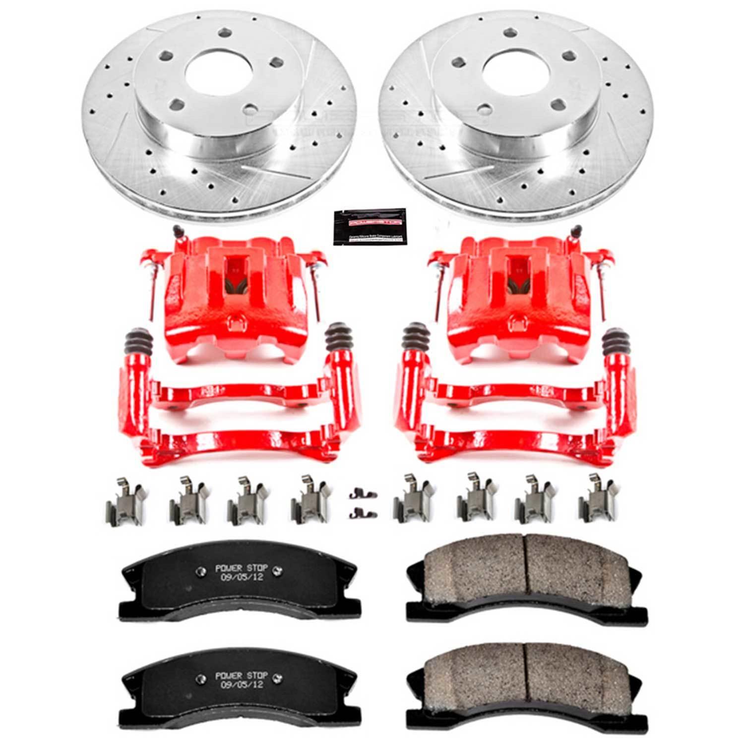 Power Stop 99-04 Jeep Grand Cherokee Front Z23 Evolution Sport Brake Kit w/Calipers (1x psbS4826, 1x psbK2149) thumbnail 2