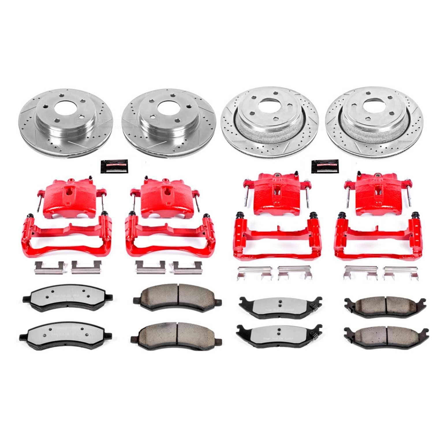 Power Stop 06-08 Dodge Ram 1500 Front & Rear Z36 Truck & Tow Kit w/Calipers (1x psbS5008, 1x psbK2172-36, 1x psbS4836, 1x psbK2163-36) thumbnail 5