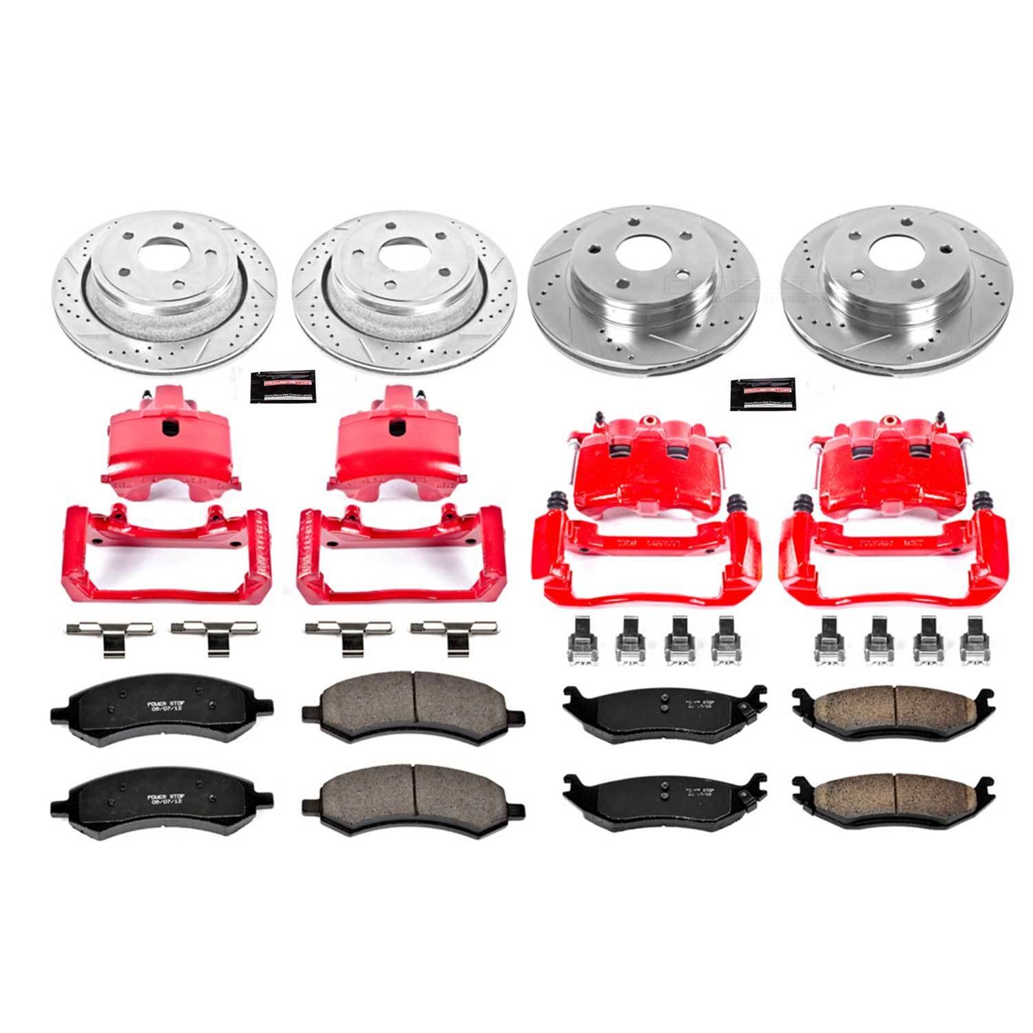 Power Stop 06-08 Dodge Ram 1500 Front & Rear Z23 Evolution Sport Brake Kit w/Calipers (1x psbK2163, 1x psbS5008, 1x psbS4836, 1x psbK2172) thumbnail 3